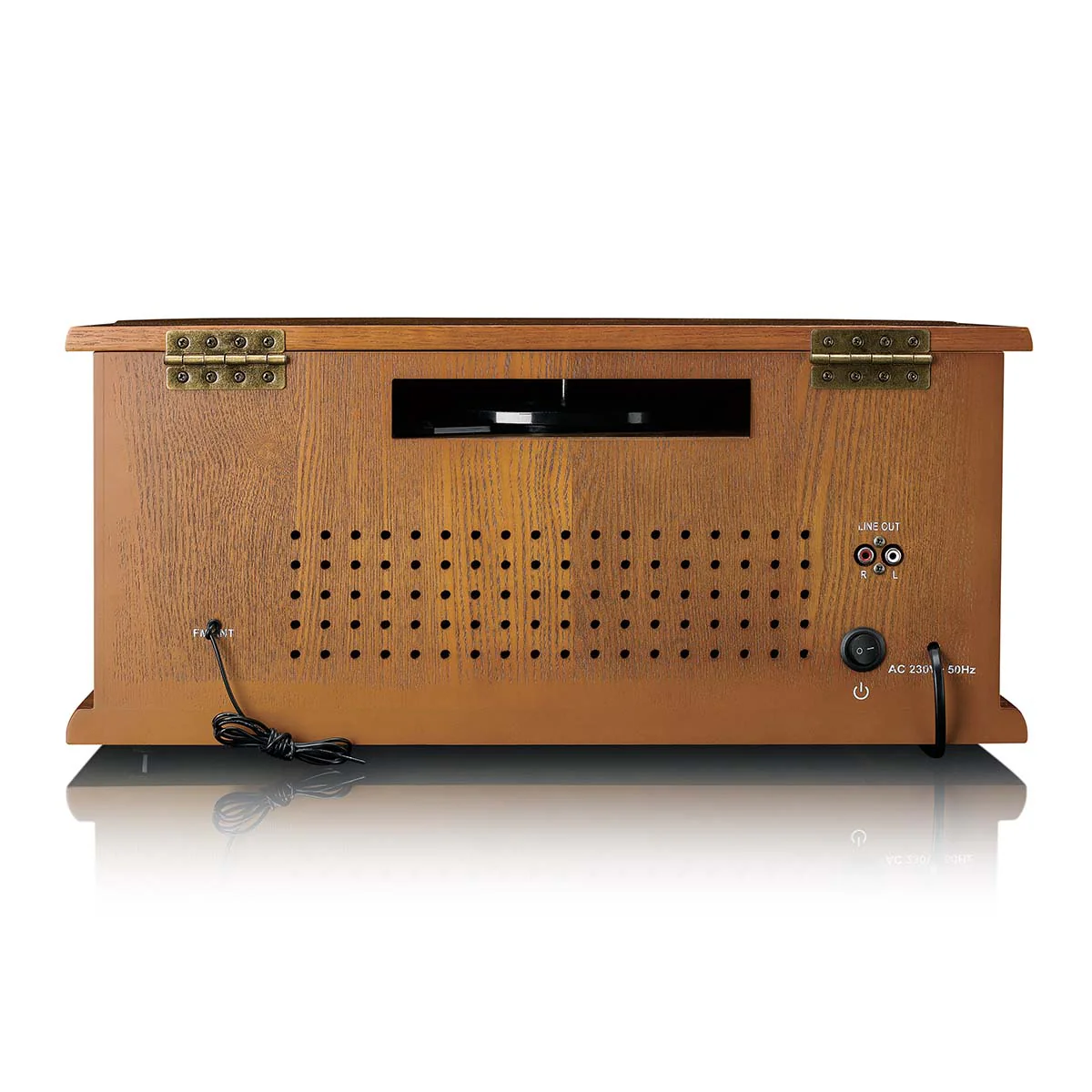 CLASSIC PHONO TCD-2551WD - Houten retro platenspeler met Bluetooth®, AM/FM Radio, USB encoding, CD-speler, Cassettespeler en ingebouwde speakers - Hout - Image 5