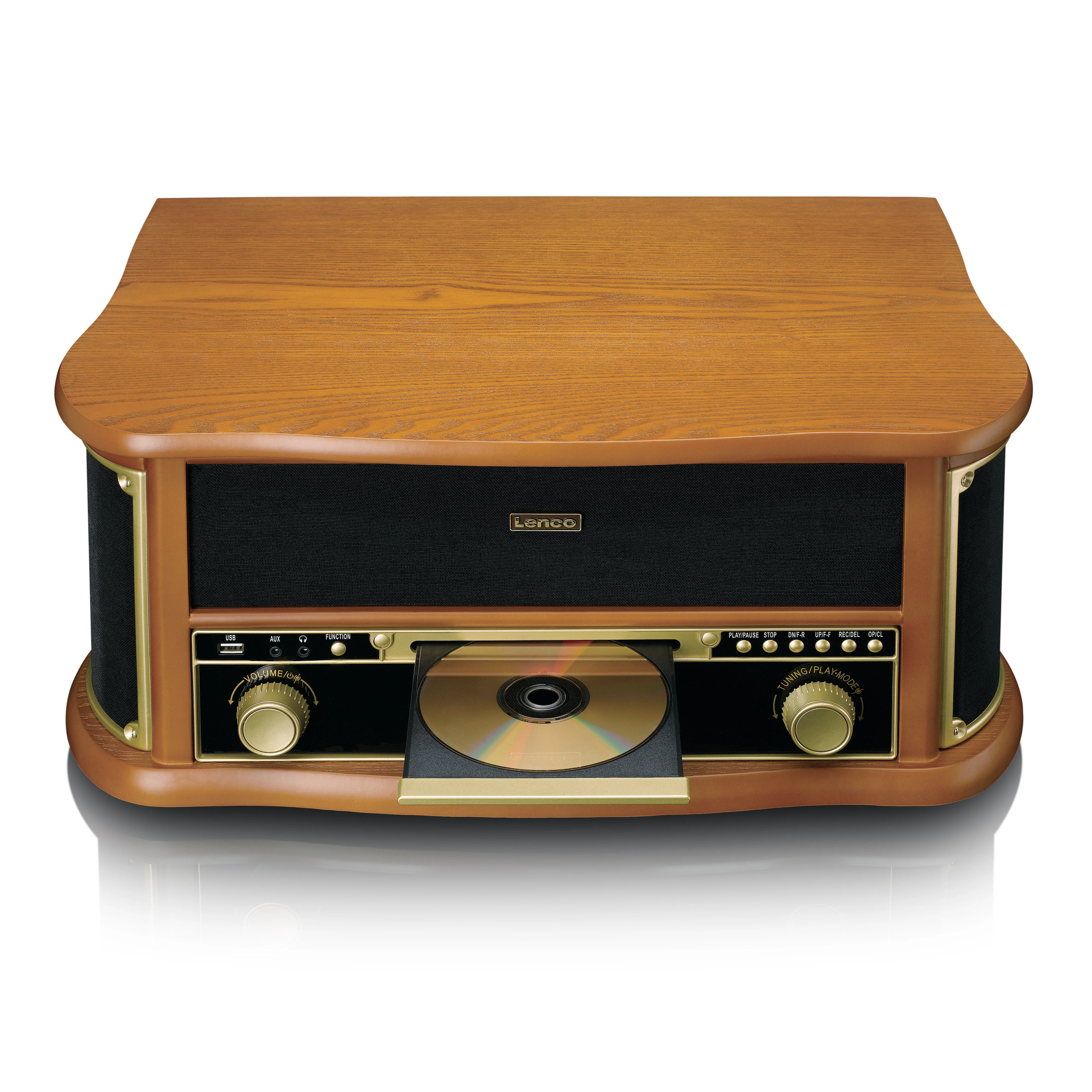 CLASSIC PHONO TCD-2571WD - Houten retro platenspeler met Bluetooth®, DAB+/FM Radio, USB encoding, CD-speler, Cassettespeler en ingebouwde speakers - Hout - Image 3