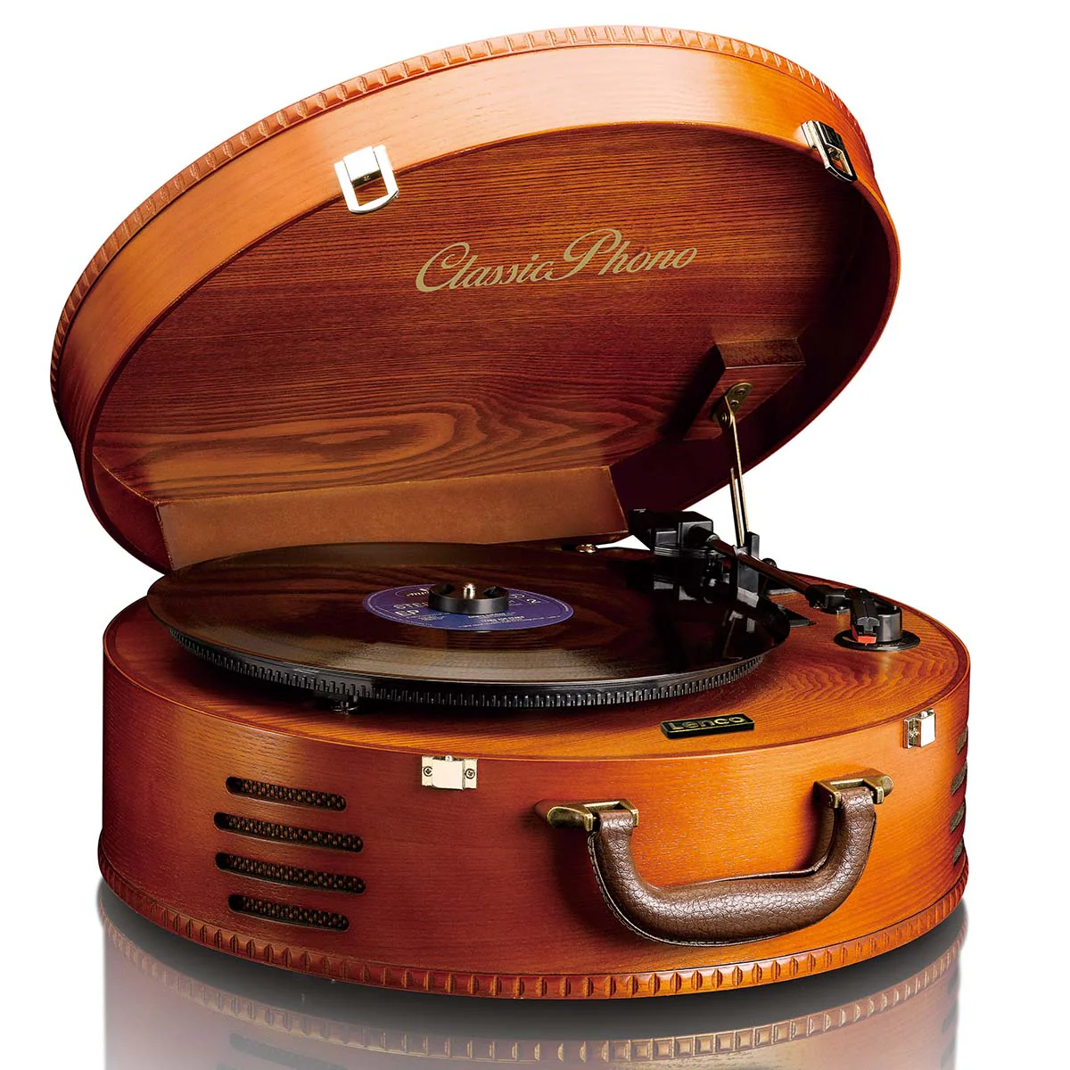CLASSIC PHONO TT-34 - Platenspeler met 2 ingebouwde speakers - Bruin - Image 3