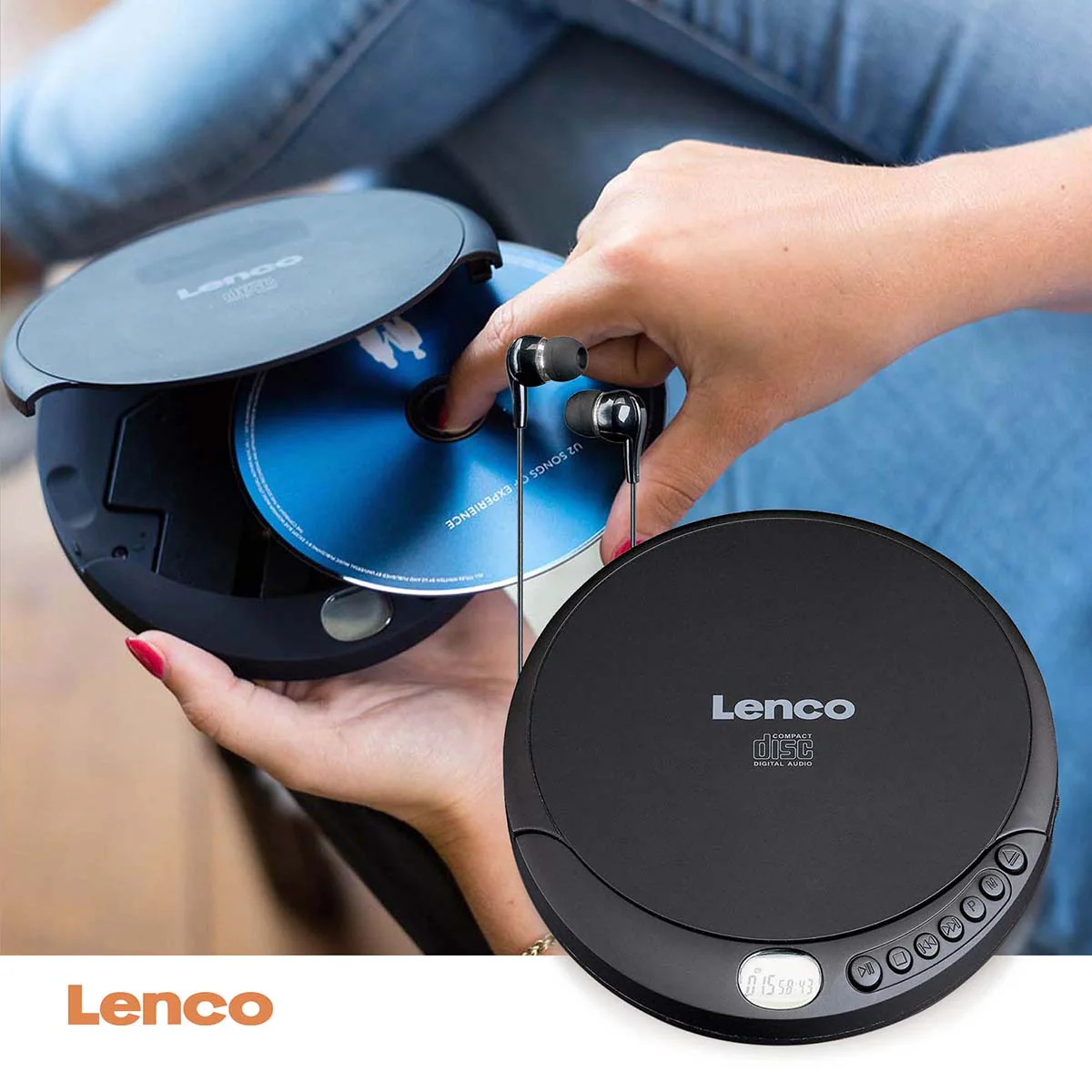 LENCO CD-010 - Portable CD speler met oplaadfunctie - Zwart - Image 11