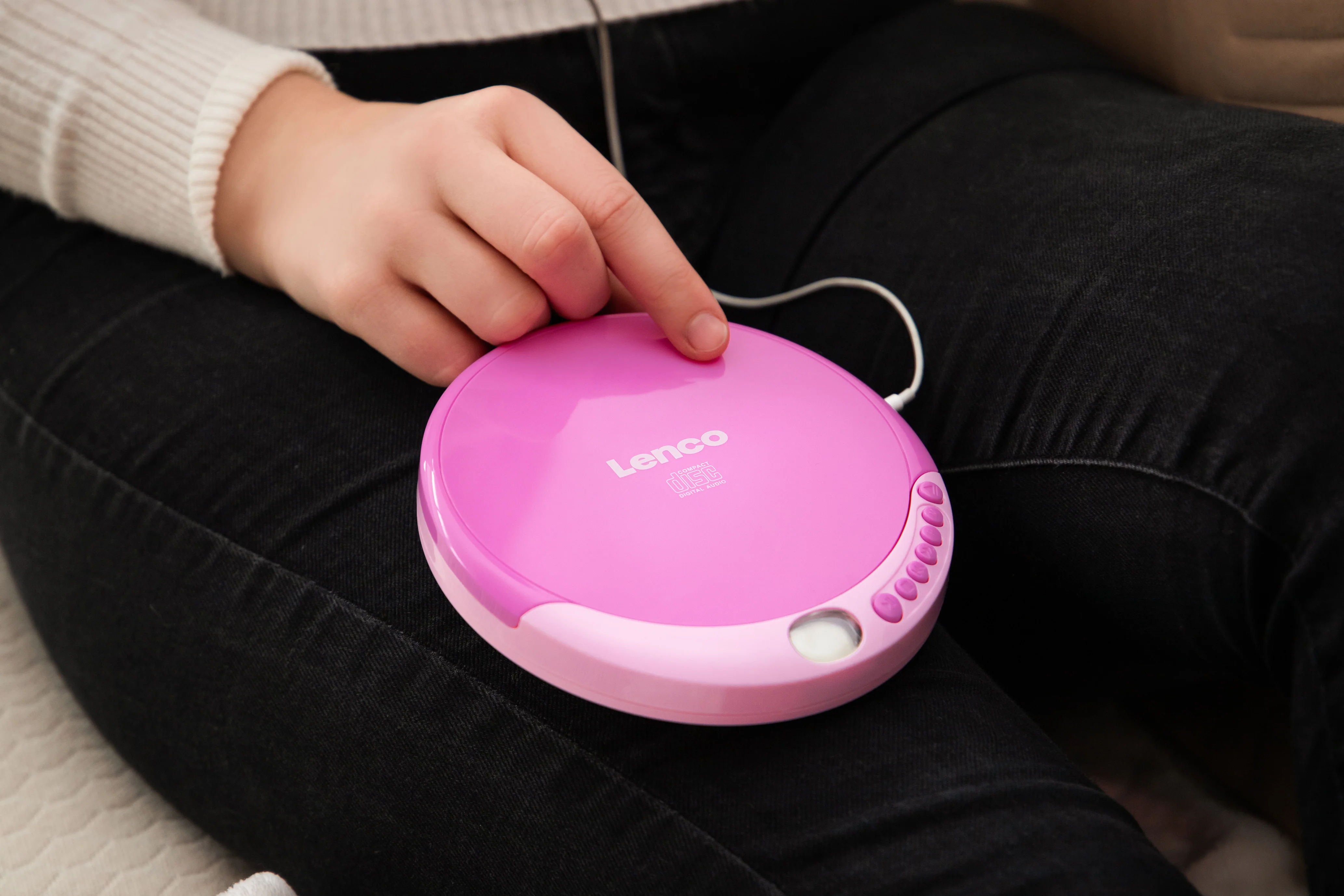 LENCO CD-011PK - Portable CD speler met oplaadfunctie - Roze - Image 15
