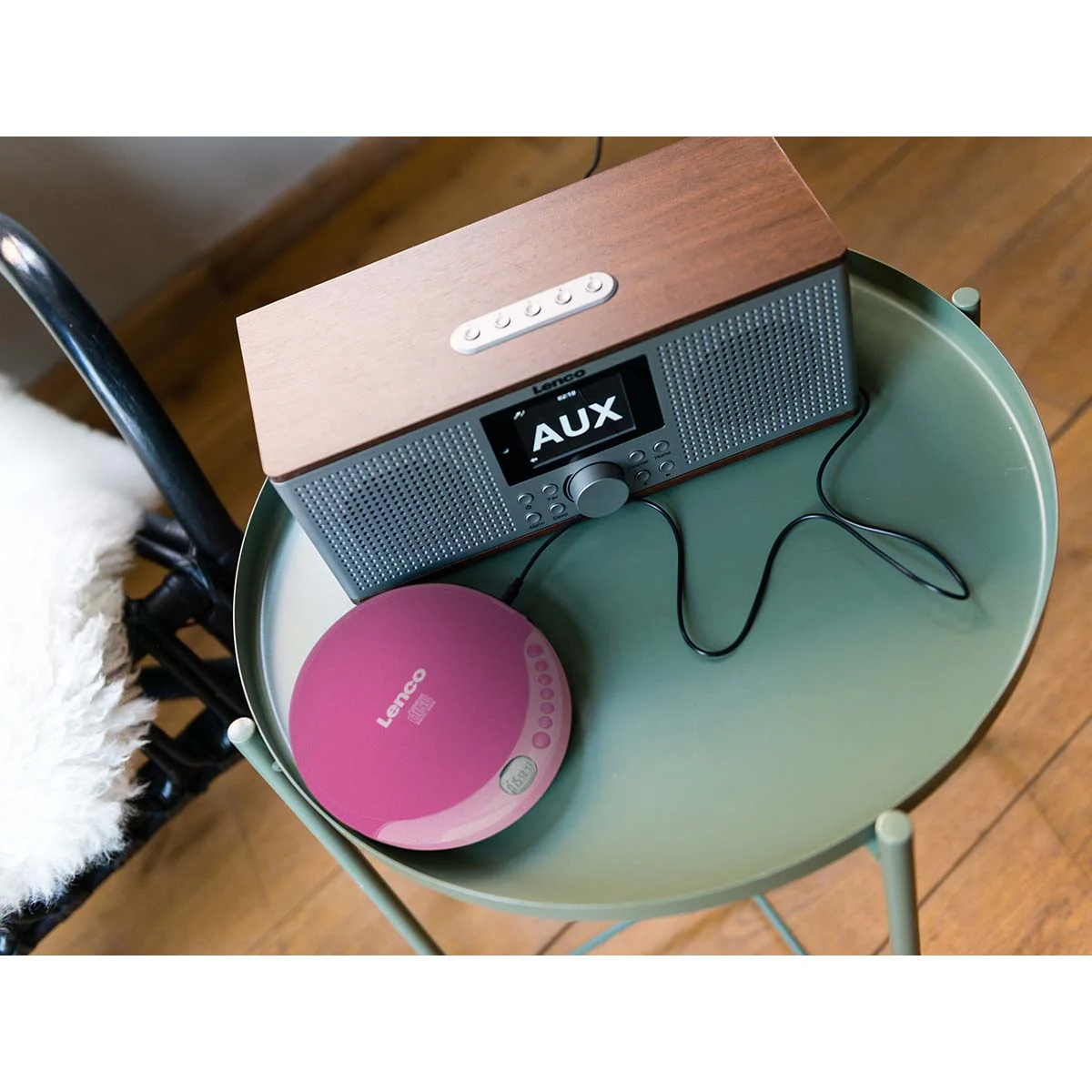 LENCO CD-011PK - Portable CD speler met oplaadfunctie - Roze - Image 7