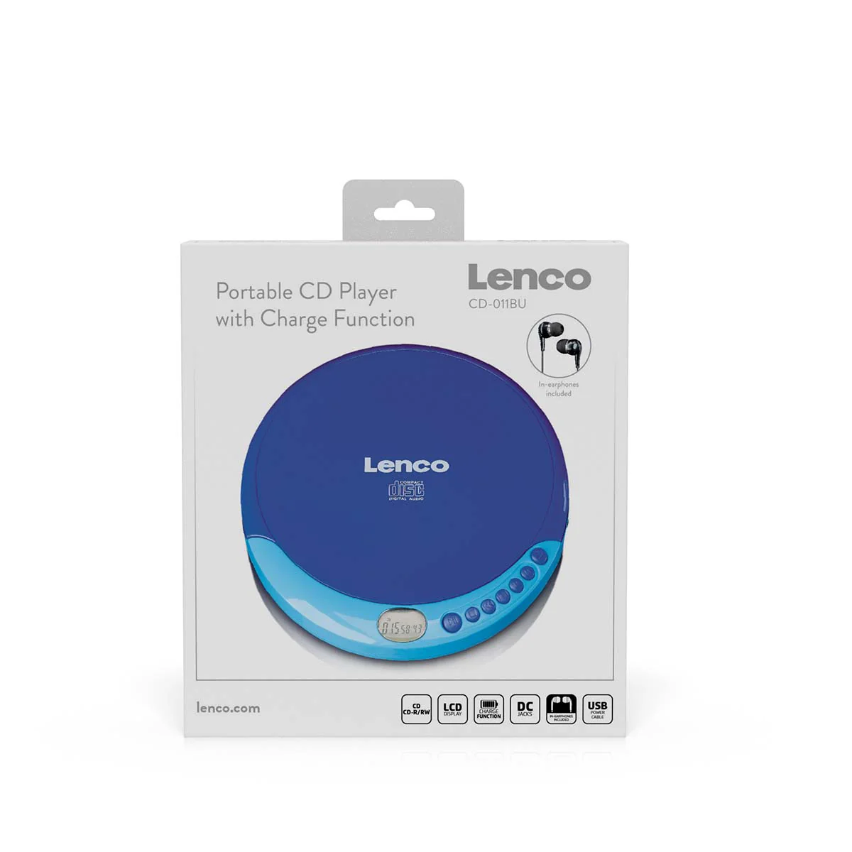 LENCO CD-011BU - Portable CD speler met oplaadfunctie - Blauw - Image 10