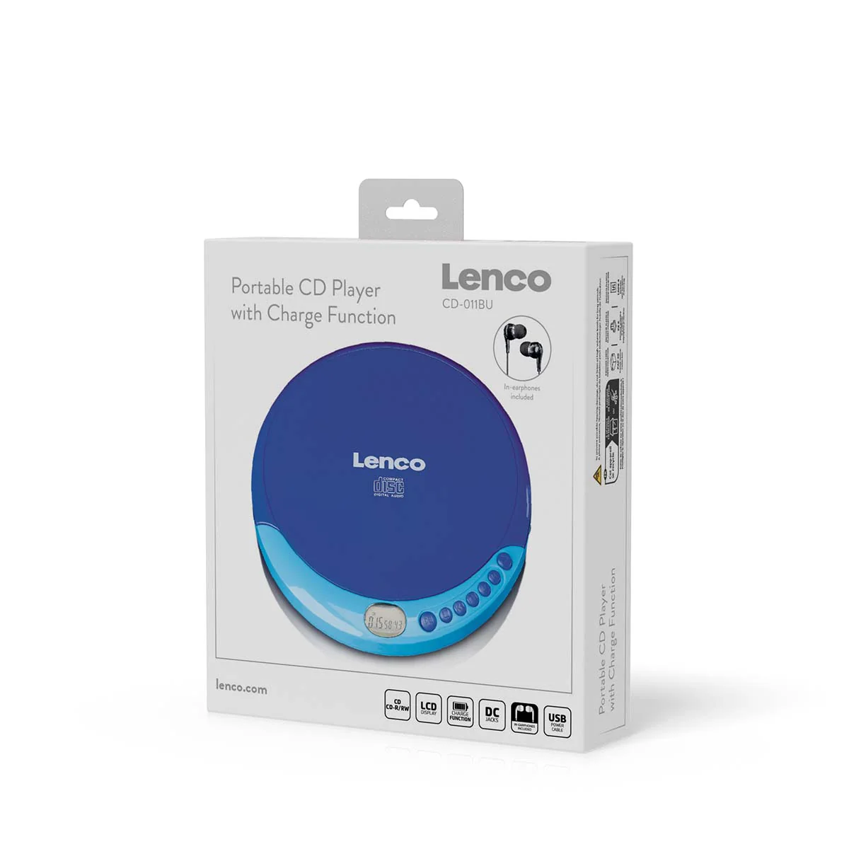 LENCO CD-011BU - Portable CD speler met oplaadfunctie - Blauw - Image 11