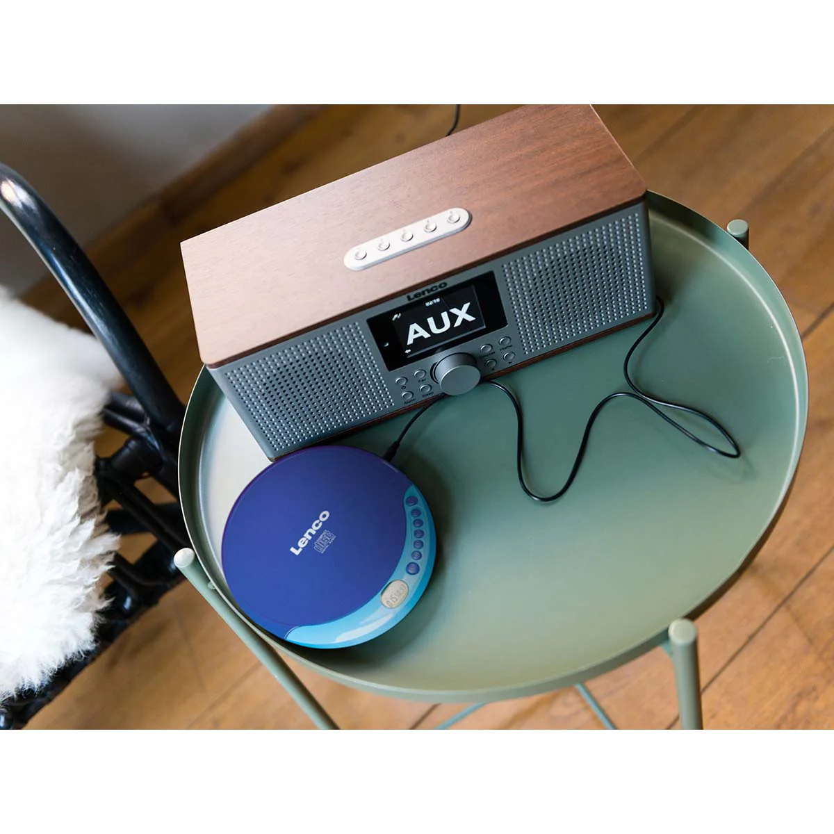 LENCO CD-011BU - Portable CD speler met oplaadfunctie - Blauw - Image 7