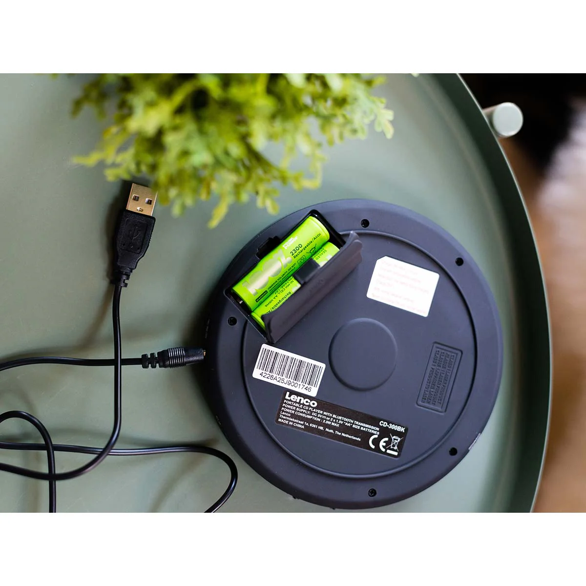 LENCO CD-300BK - Draagbare Bluetooth® CD-MP3 speler met anti-shock - Zwart - Image 8