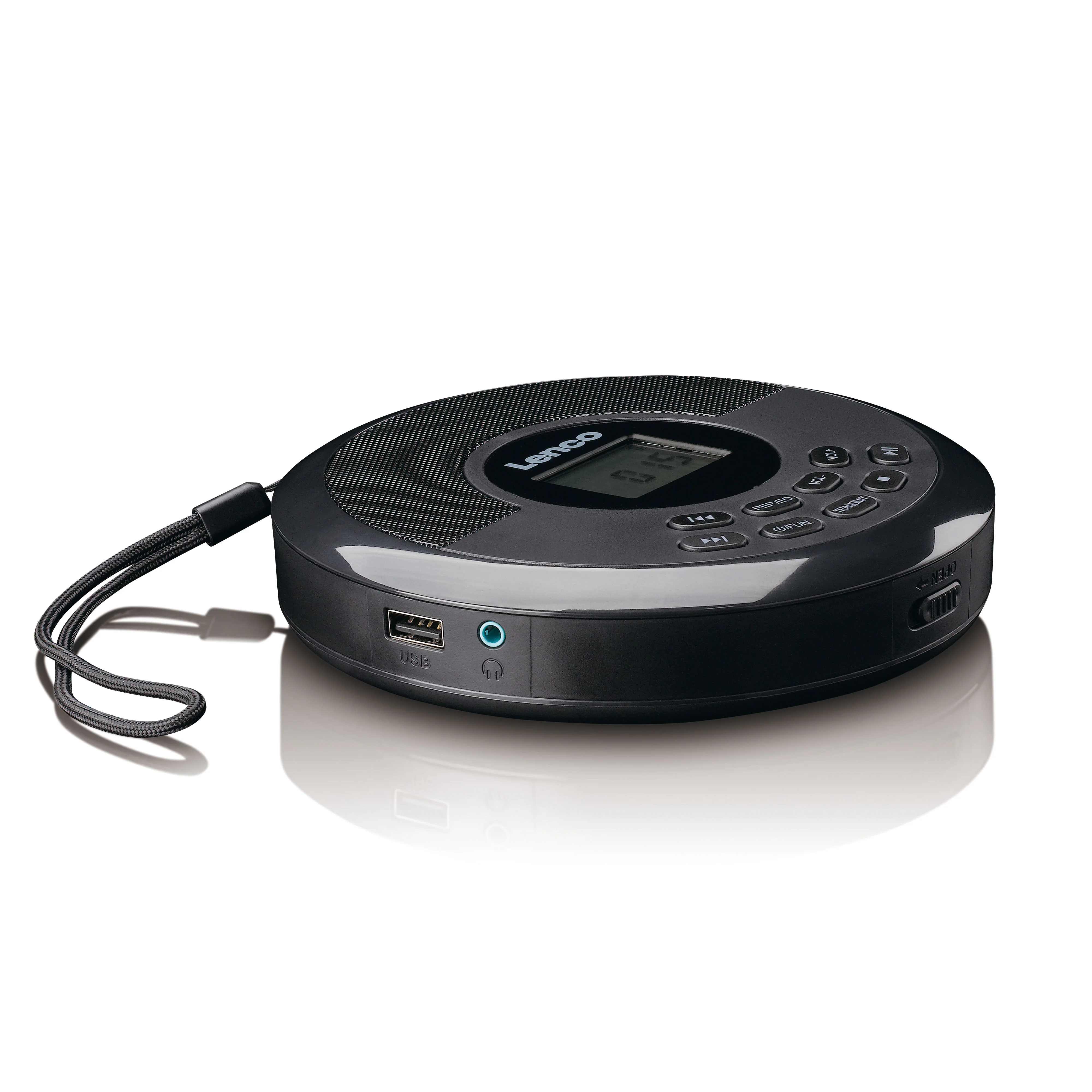 Lenco CD-340BK - Draagbare CD-/MP3-speler met Bluetooth en ingebouwde speakers - Zwart - Image 4