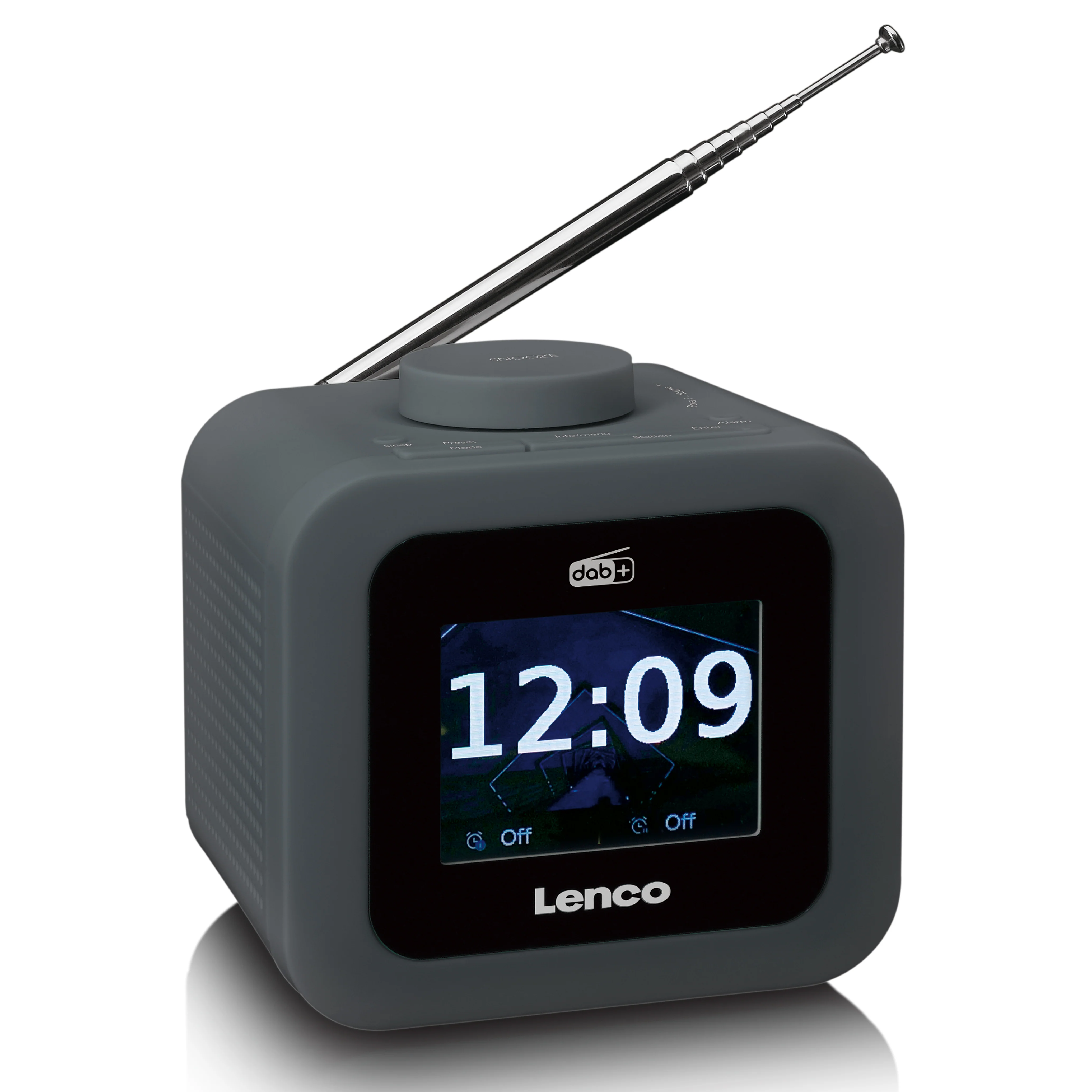 LENCO CR-620GY - DAB+/FM Wekkerradio met een kleuren display - Grijs - Image 2