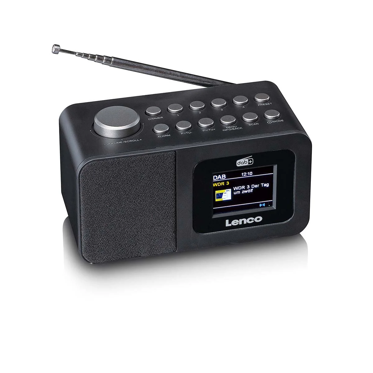 LENCO CR-625BK - DAB+/FM Wekkerradio met kleurendisplay, slaaptimer en dubbel alarm functie - Zwart - Image 6