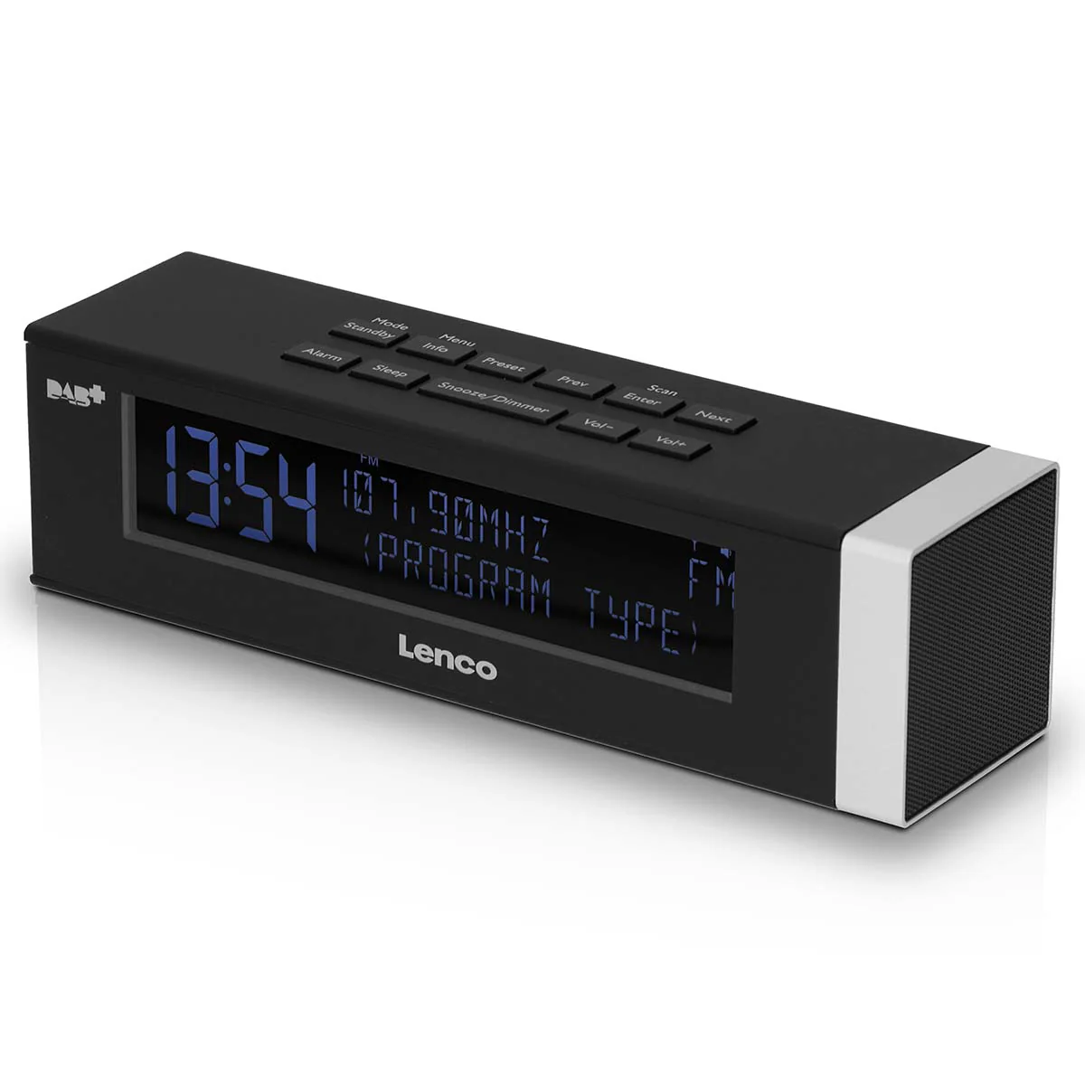 LENCO CR-630BK - Stereo DAB+/FM Wekkerradio met USB aansluiting en AUX-ingang - Zwart - Image 3