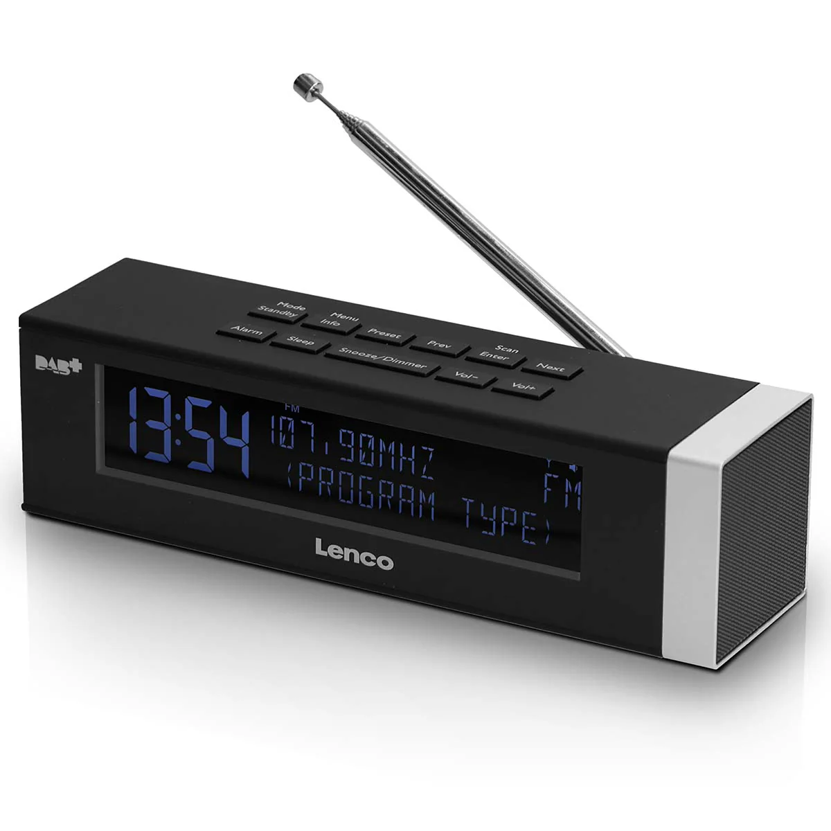 LENCO CR-630BK - Stereo DAB+/FM Wekkerradio met USB aansluiting en AUX-ingang - Zwart - Image 4