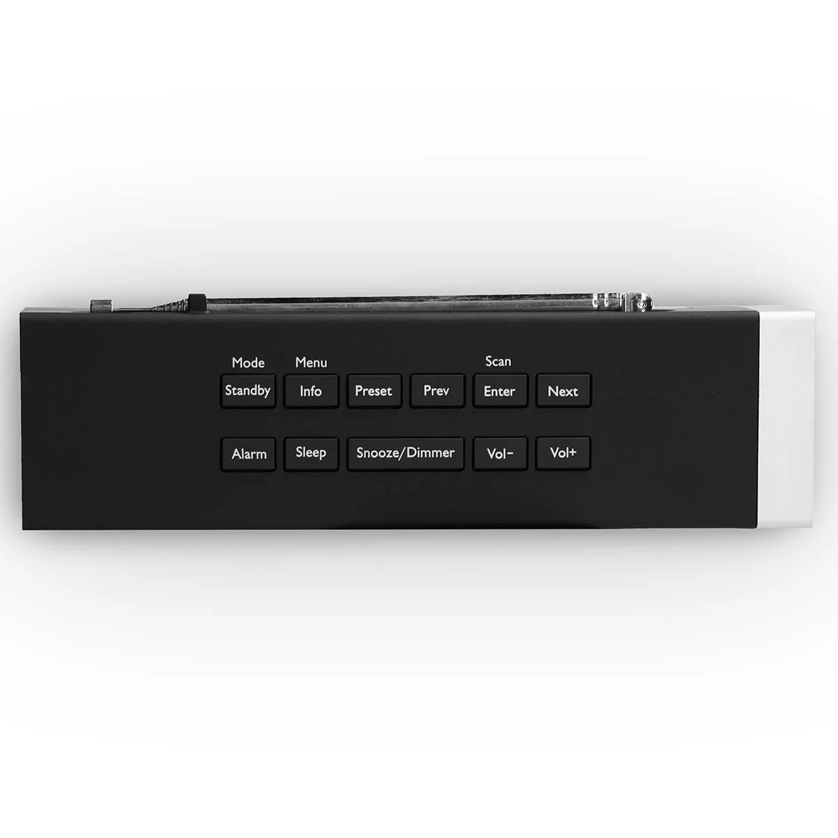 LENCO CR-630BK - Stereo DAB+/FM Wekkerradio met USB aansluiting en AUX-ingang - Zwart - Image 8