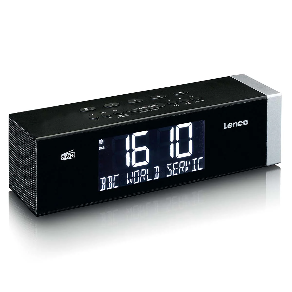 LENCO CR-640BK - Stereo FM Wekkerradio met radiogestuurde klok en AUX-ingang - Wit - Image 6