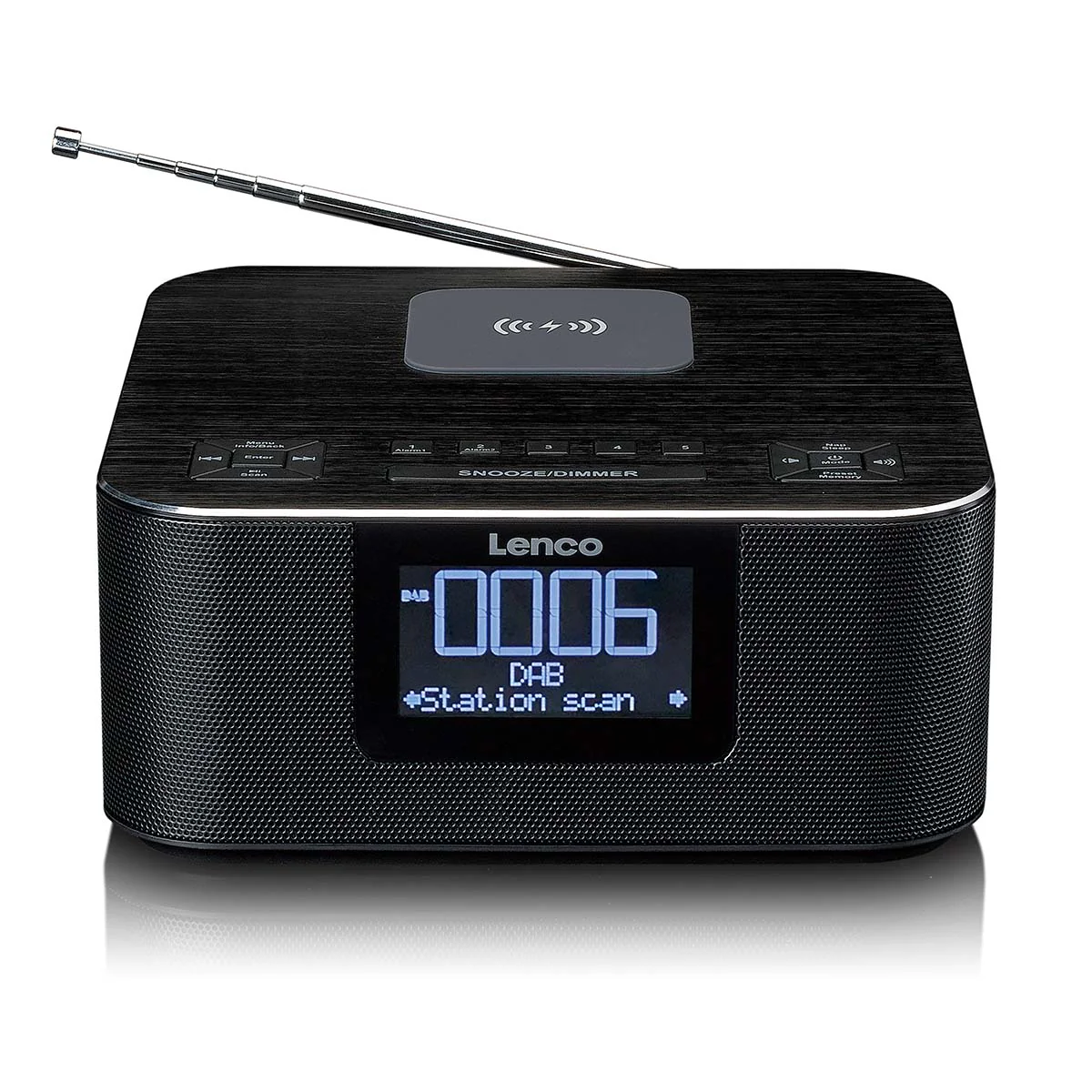 LENCO CR-650BK - DAB+/ FM-wekkerradio met Bluetooth® en draadloos opladen, zwart - Image 3