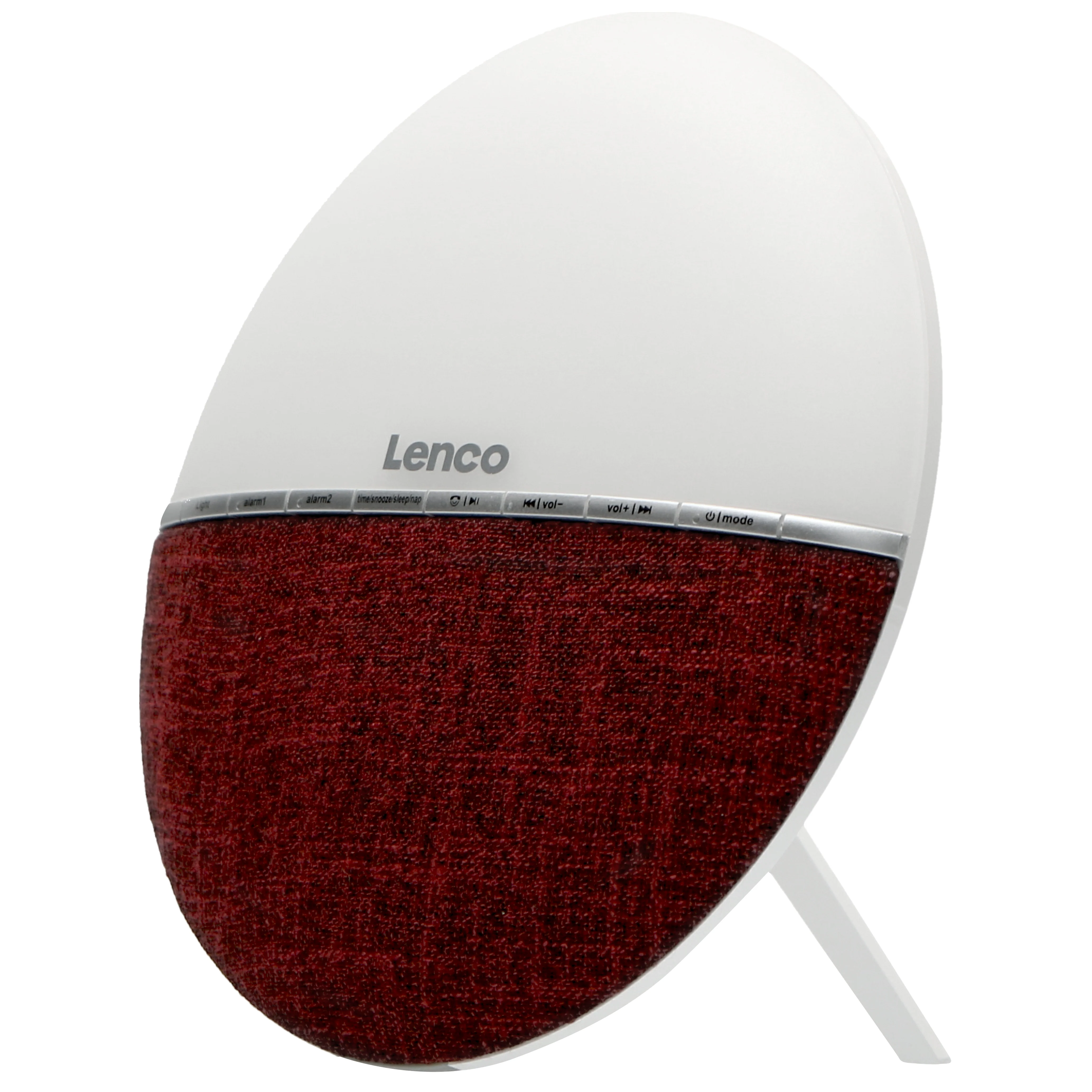 LENCO CRW-4BY - FM Wekkerradio - Wake up light met Bluetooth® - Rood - Image 2