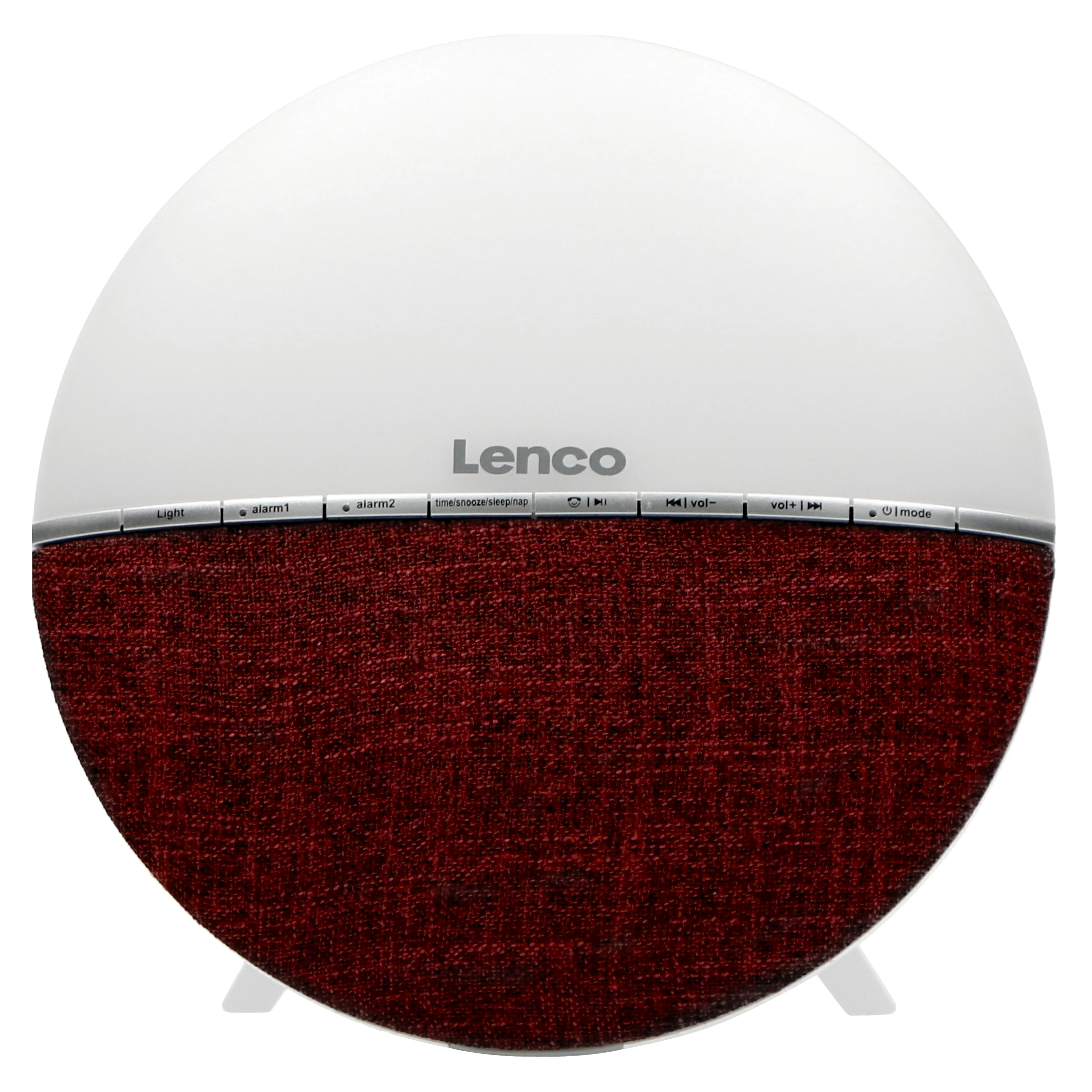 LENCO CRW-4BY - FM Wekkerradio - Wake up light met Bluetooth® - Rood - Image 3