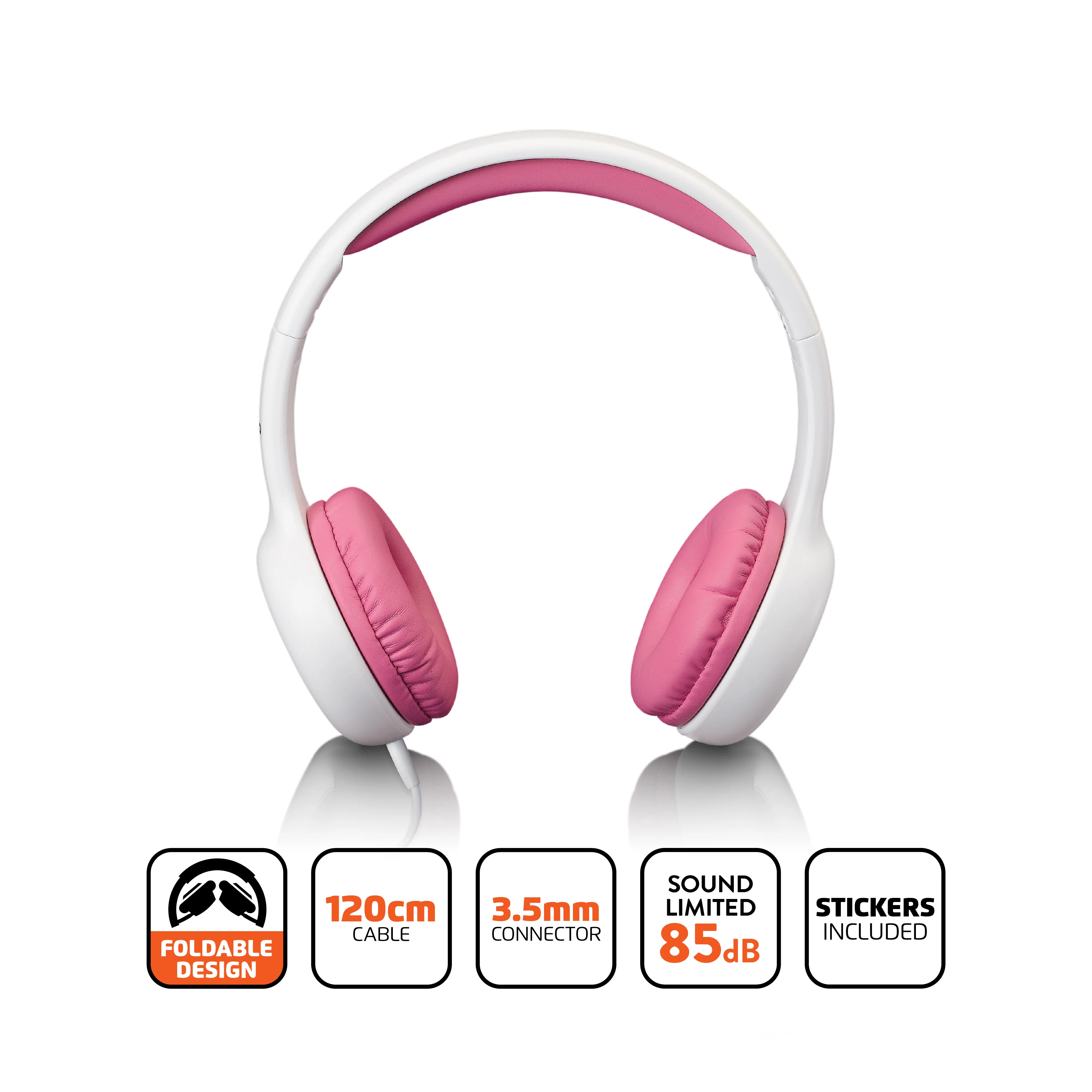 LENCO HP-010PK - Hoofdtelefoon voor kinderen, roze - Image 7