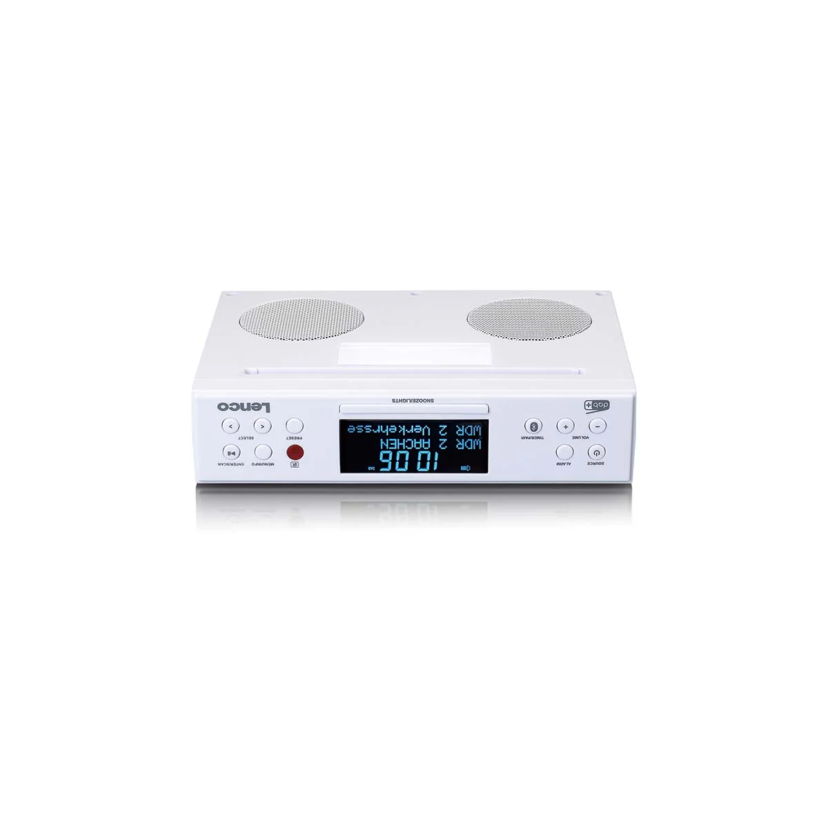 LENCO KCR-190WH - DAB+/FM Keukenradio met Bluetooth®, LED-verlichting en timer - Wit - Image 3