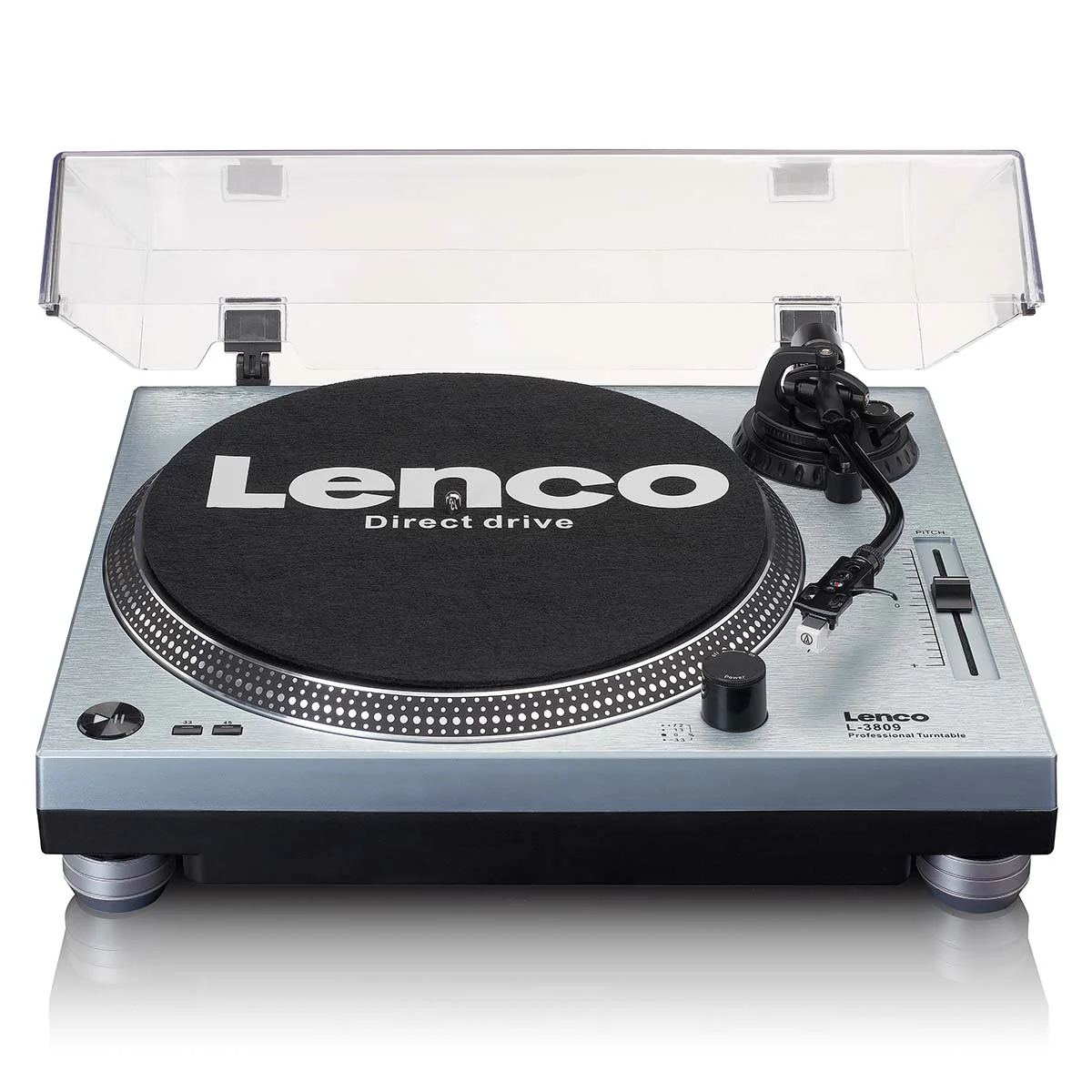 LENCO L-3809ME - Direct aangedreven Platenspeler met USB/PC encoding - Metallic blauw - Image 5