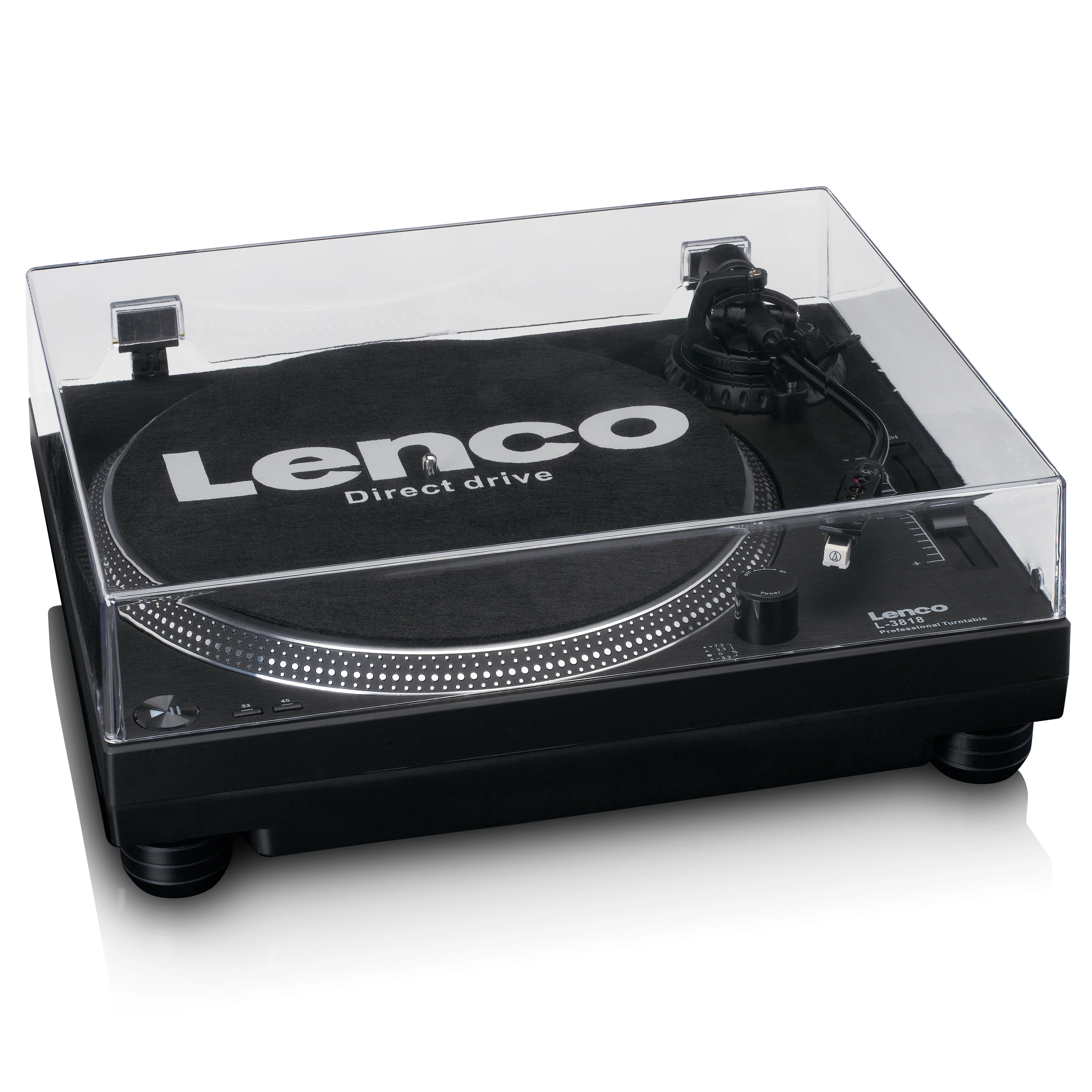 LENCO L-3818BK - Direct aangedreven Platenspeler met USB/PC encoding - Zwart - Image 5