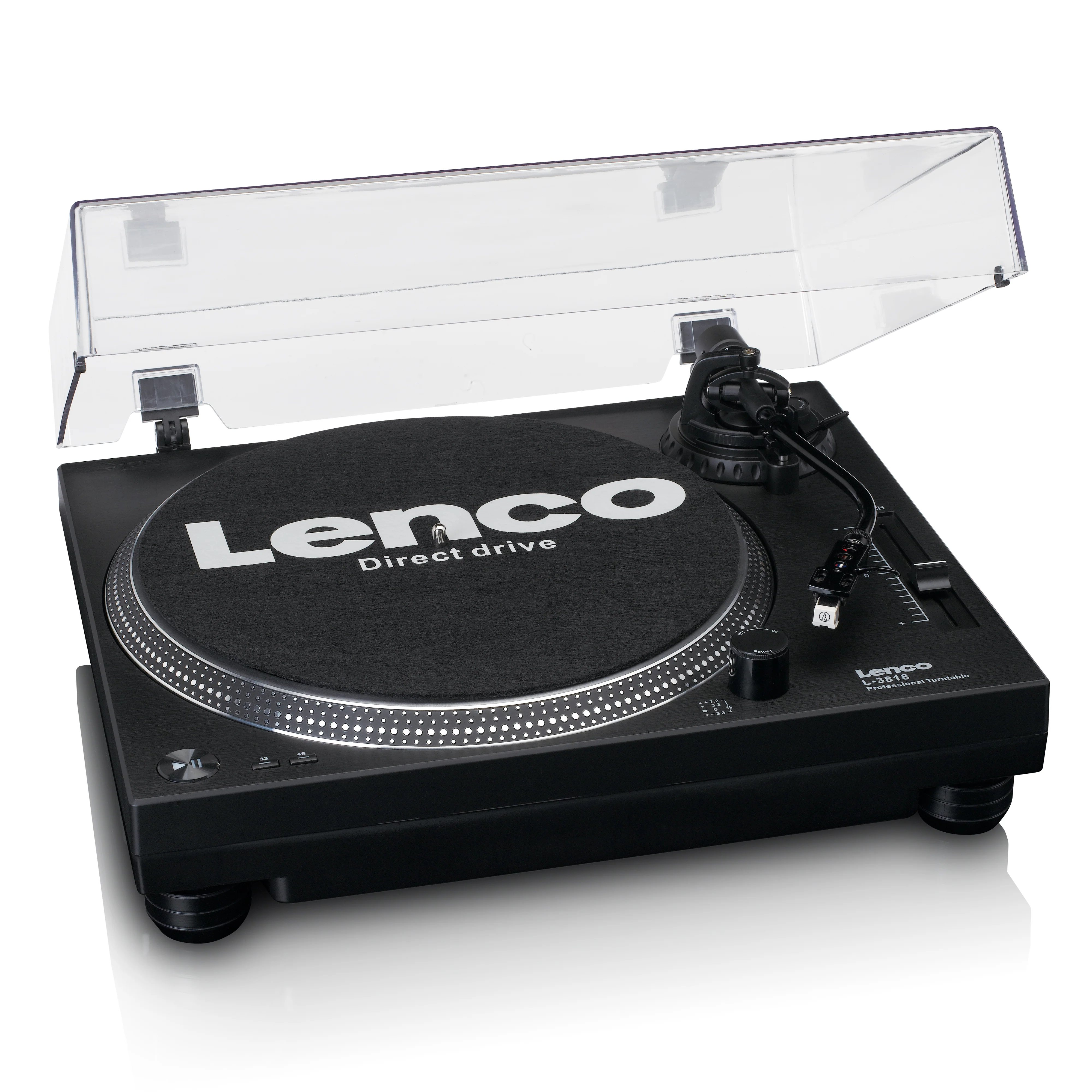 LENCO L-3818BK - Direct aangedreven Platenspeler met USB/PC encoding - Zwart - Image 9