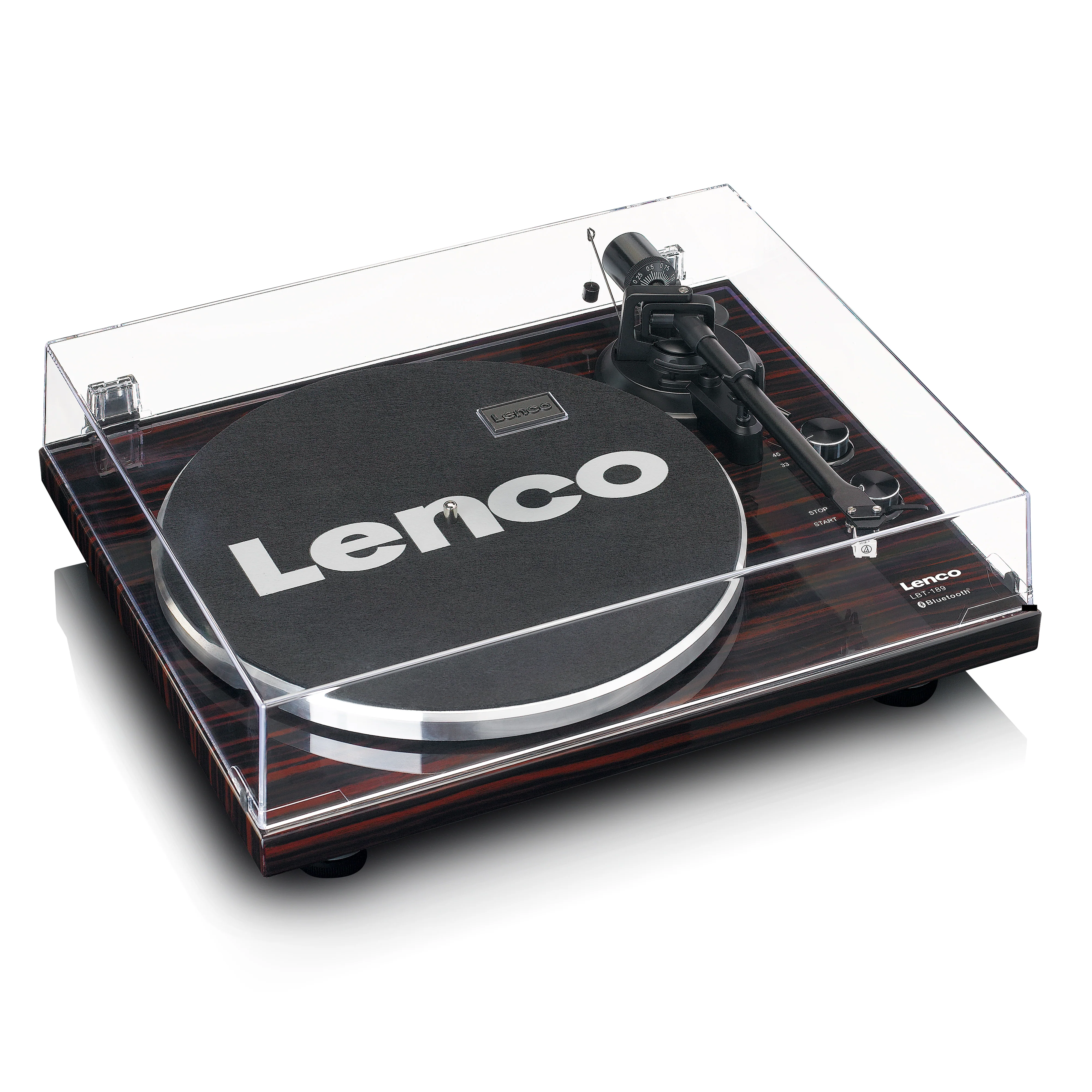 LENCO LBT-189WA - Platenspeler met Bluetooth® transmissie, donkerbruin - Image 4