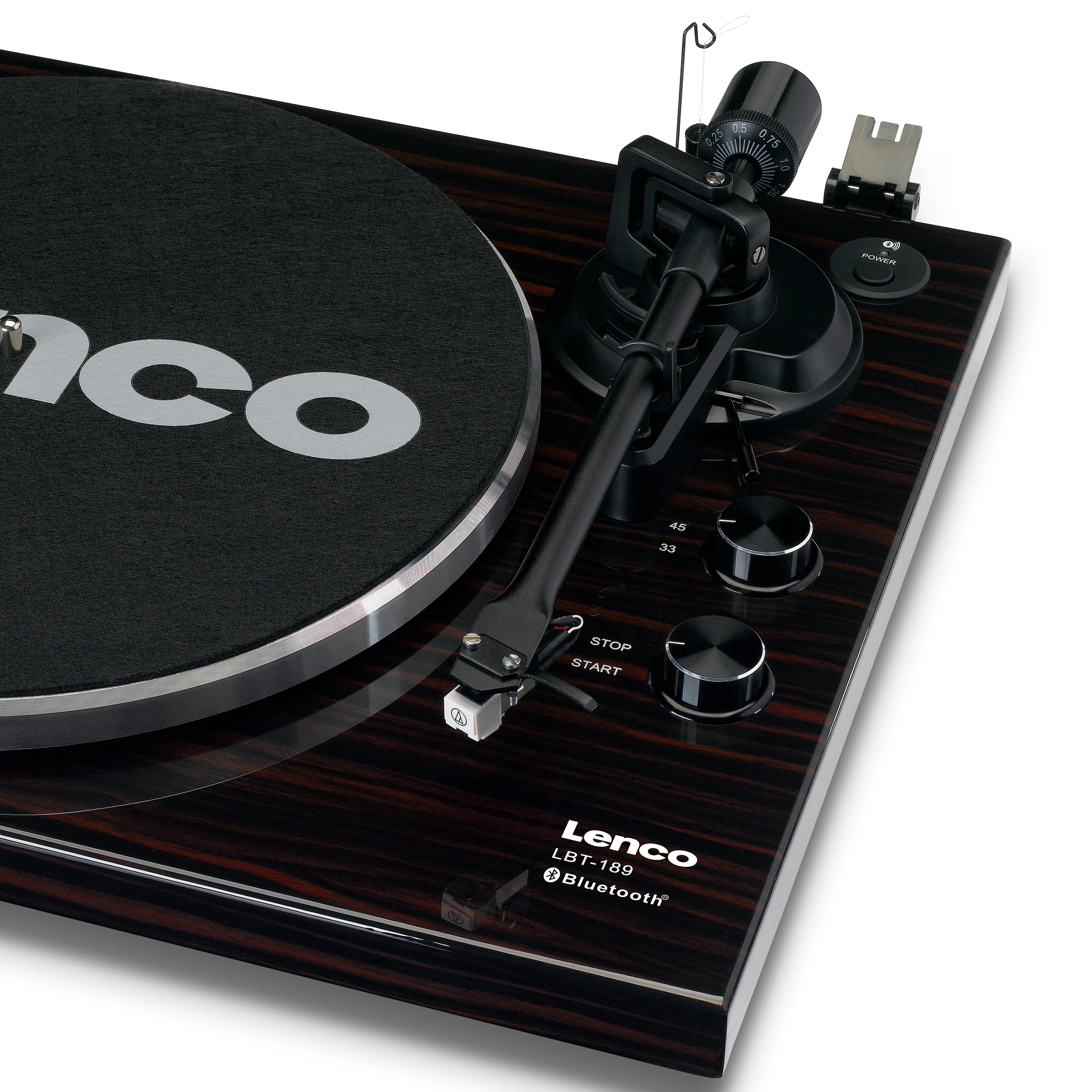 LENCO LBT-189WA - Platenspeler met Bluetooth® transmissie, donkerbruin - Image 6