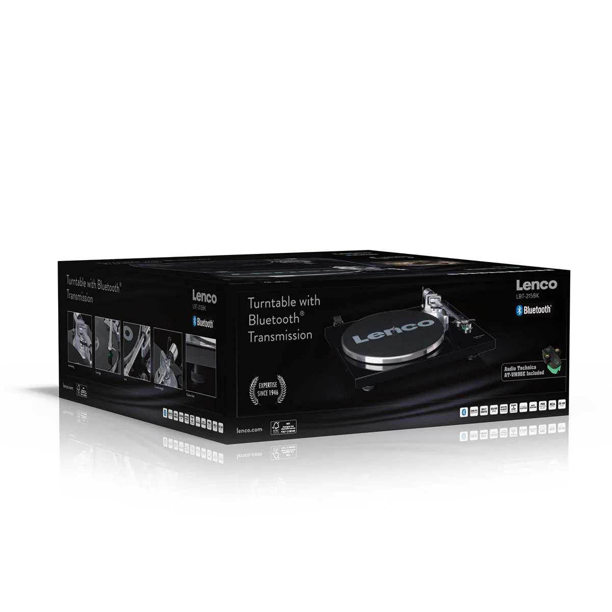 LENCO LBT-215BK - Platenspeler met Bluetooth® en een metalen draaiplateau, toonarm en contragewicht - Exclusieve Piano Black kleur - Image 22