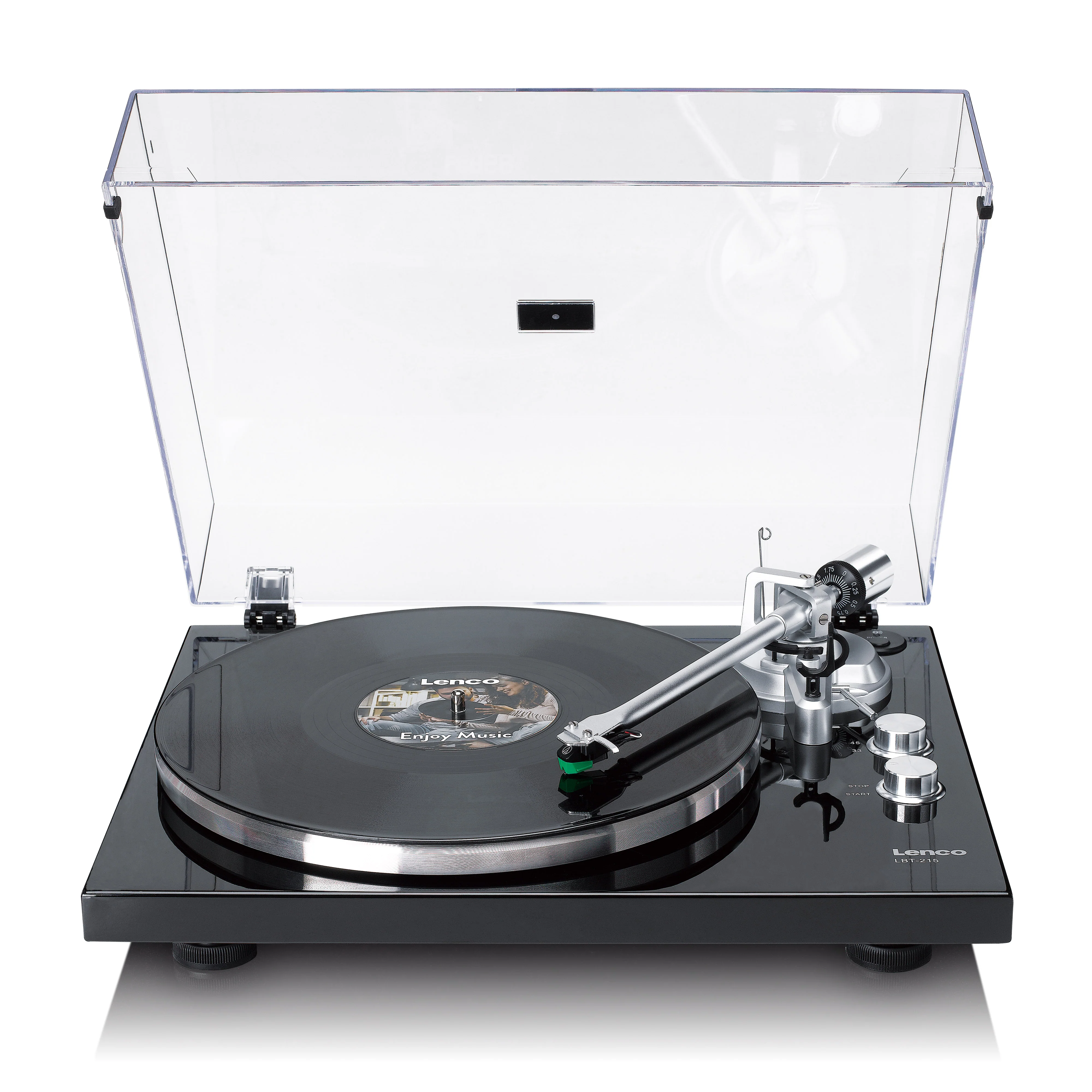 LENCO LBT-215BK - Platenspeler met Bluetooth® en een metalen draaiplateau, toonarm en contragewicht - Exclusieve Piano Black kleur - Image 26