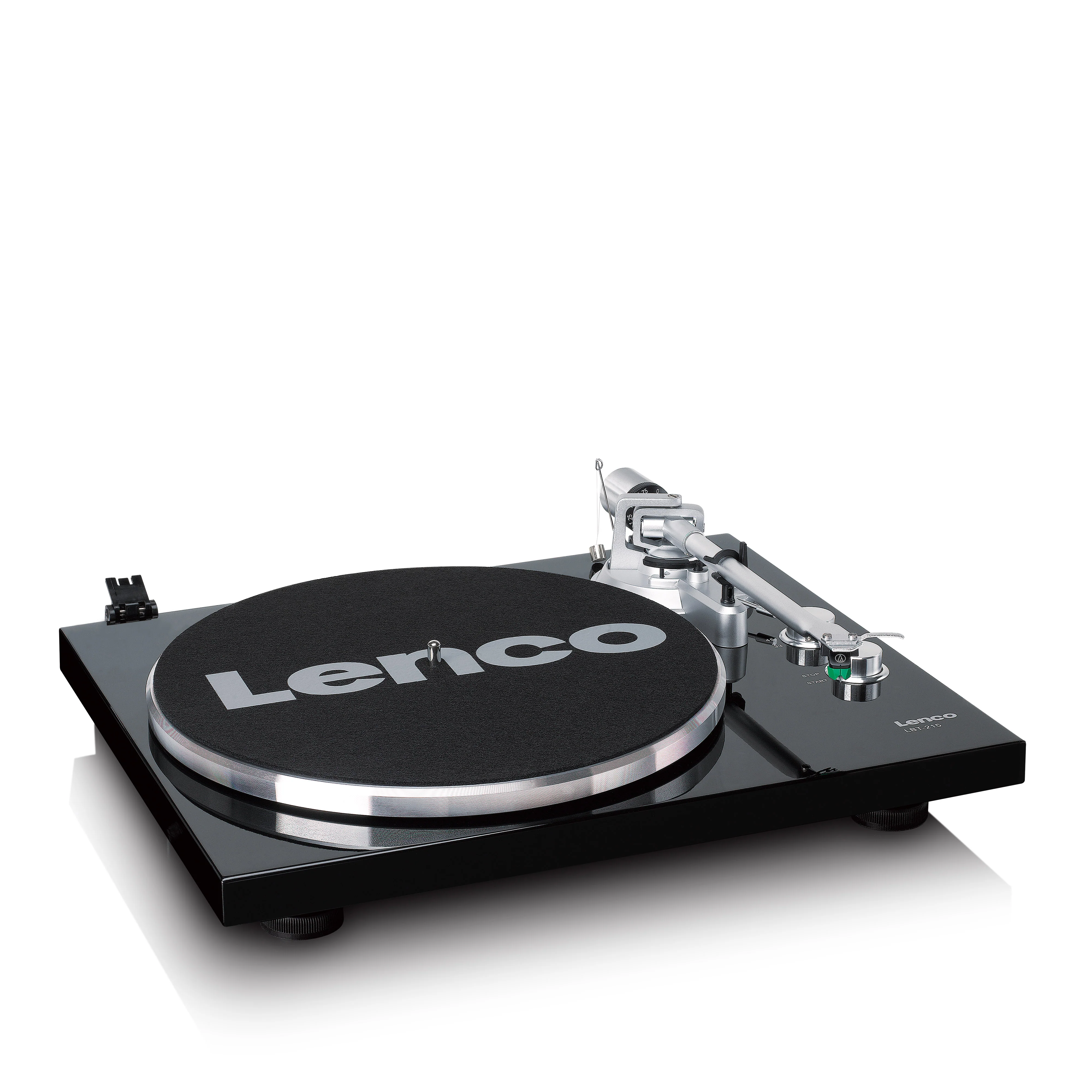 LENCO LBT-215BK - Platenspeler met Bluetooth® en een metalen draaiplateau, toonarm en contragewicht - Exclusieve Piano Black kleur - Image 8