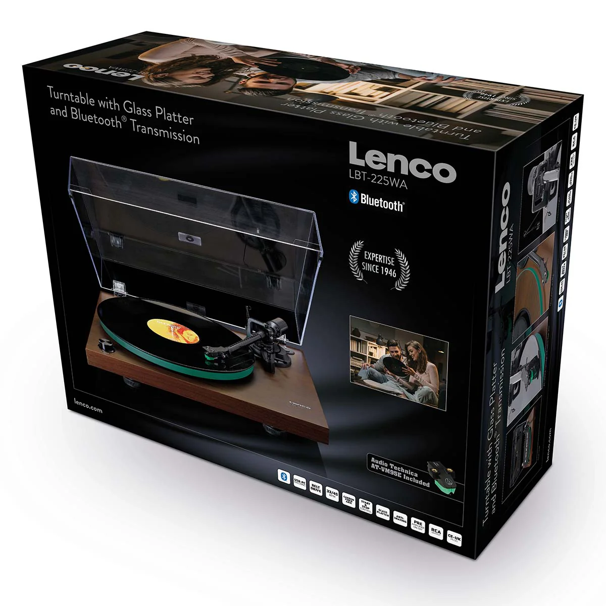 LENCO LBT-225WA - Platenspeler met Bluetooth® transmissie - Donkerbruin - Image 22