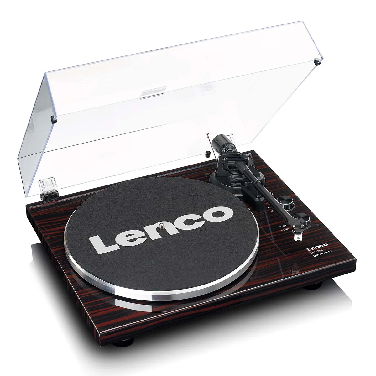LENCO LBT-288WA - Platenspeler met Bluetooth® transmissie, donkerbruin - Image 4