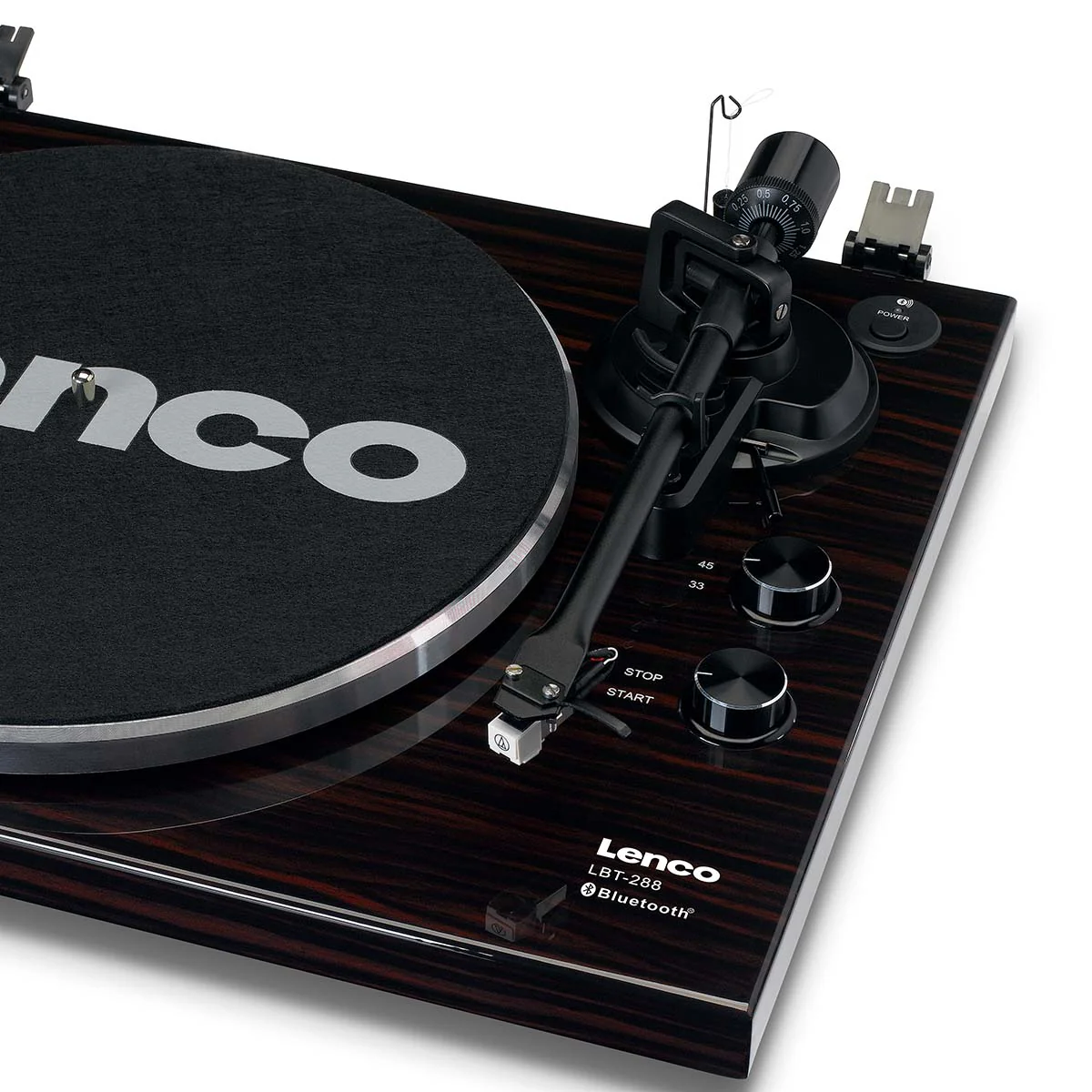 LENCO LBT-288WA - Platenspeler met Bluetooth® transmissie, donkerbruin - Image 9