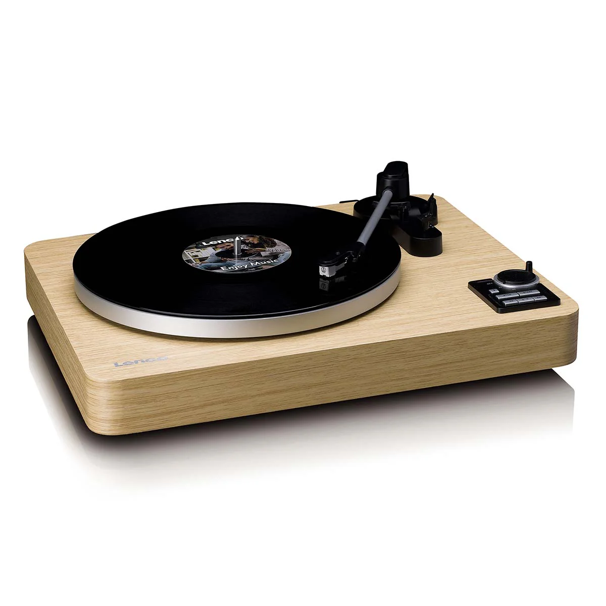LENCO LBTA-166SI - Volledig automatische platenspeler met Bluetooth® overdracht en voorversterker - Metalen draaiplateau en toonarm - Dennenhout - Image 10