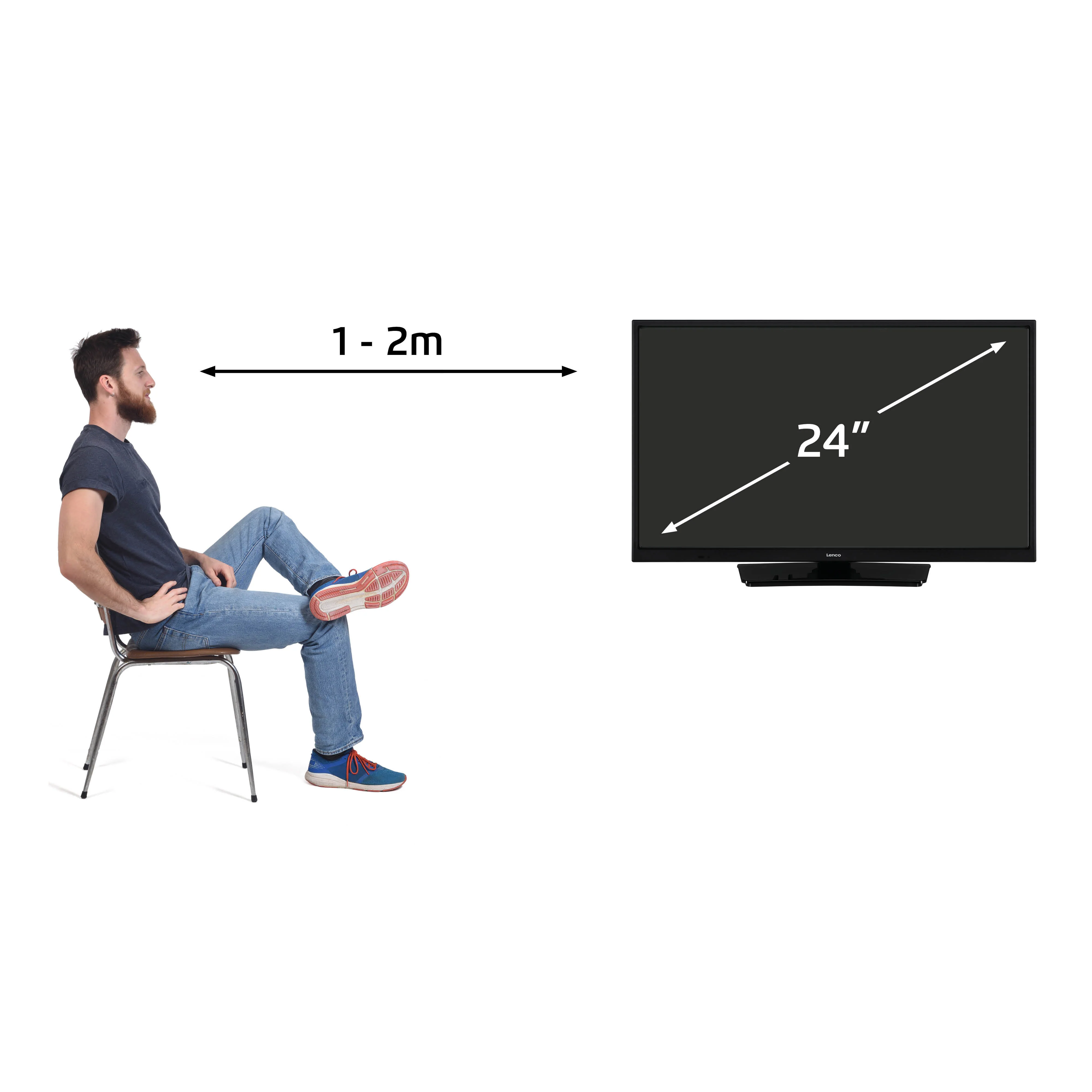 LENCO LED-2423BK - 24" LED televisie met 12V adapter, zwart - Image 12
