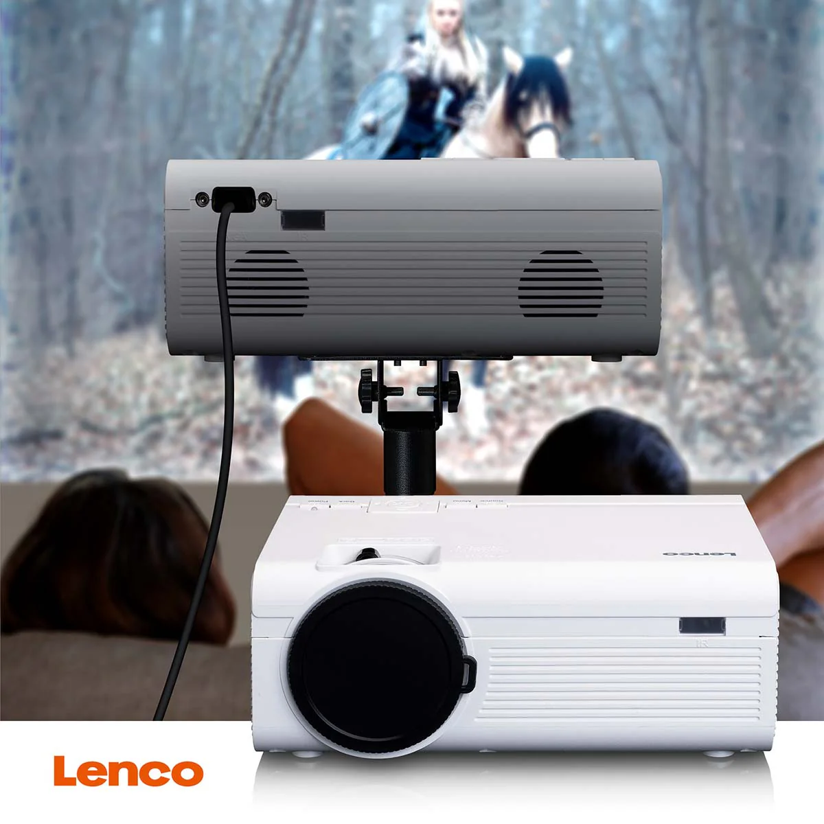 LENCO LPJ-280WH - LCD Projector met hoge resolutie, ondersteunt Full HD 1080P inhoud - Wit - Image 13
