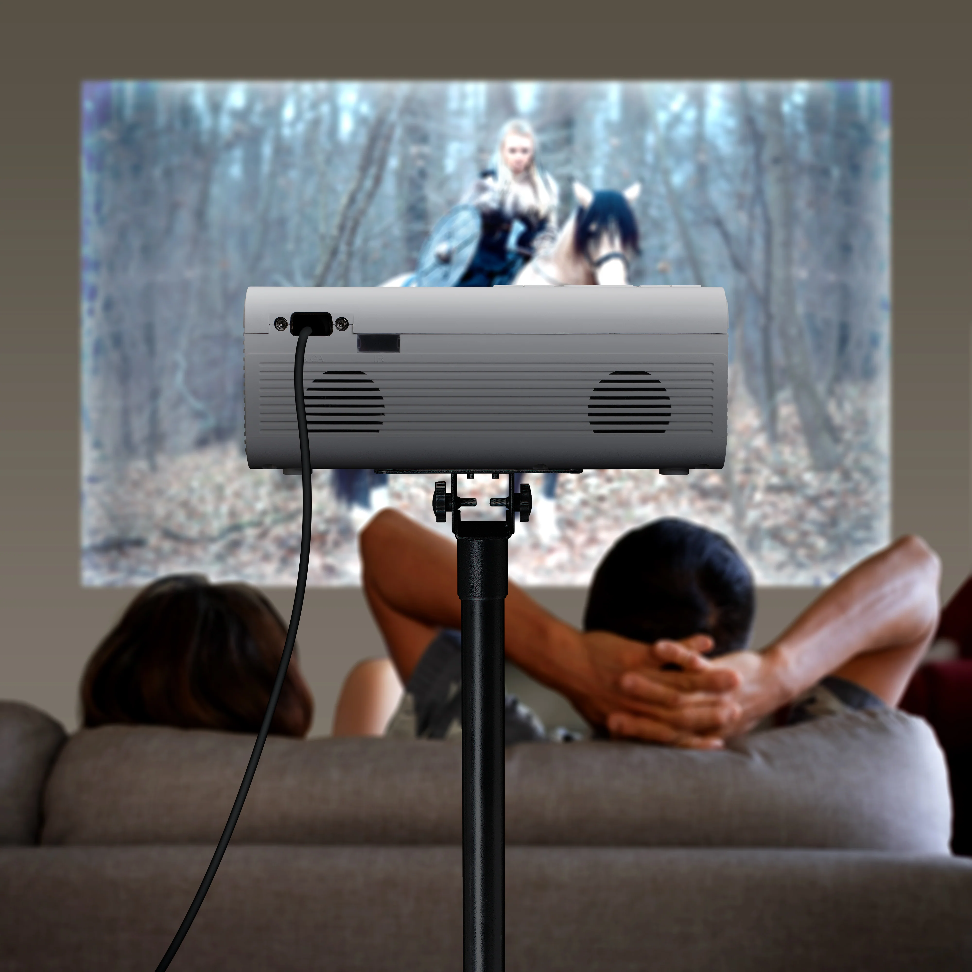 LENCO LPJ-280WH - LCD Projector met hoge resolutie, ondersteunt Full HD 1080P inhoud - Wit - Image 18