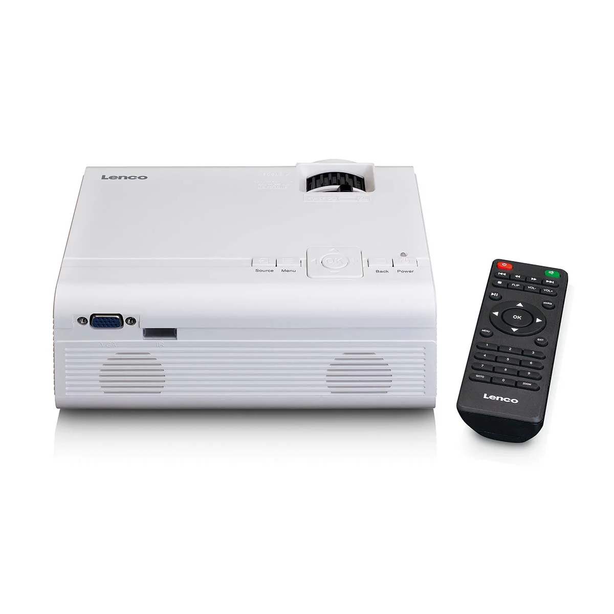 LENCO LPJ-280WH - LCD Projector met hoge resolutie, ondersteunt Full HD 1080P inhoud - Wit - Image 6