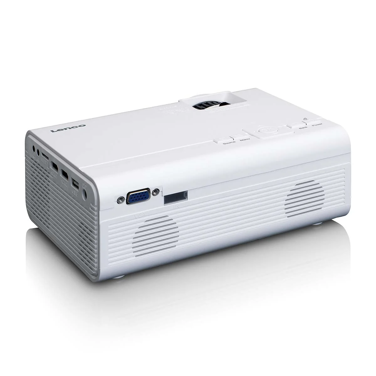 LENCO LPJ-280WH - LCD Projector met hoge resolutie, ondersteunt Full HD 1080P inhoud - Wit - Image 8