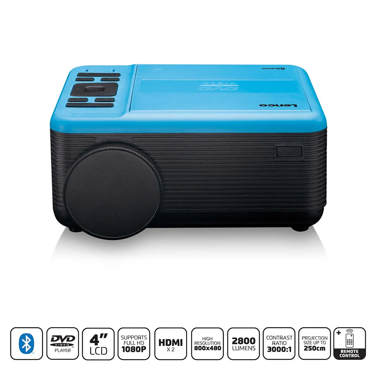 LENCO LPJ-500BU - LCD Projector met DVD speler en Bluetooth® - Blauw - Image 18