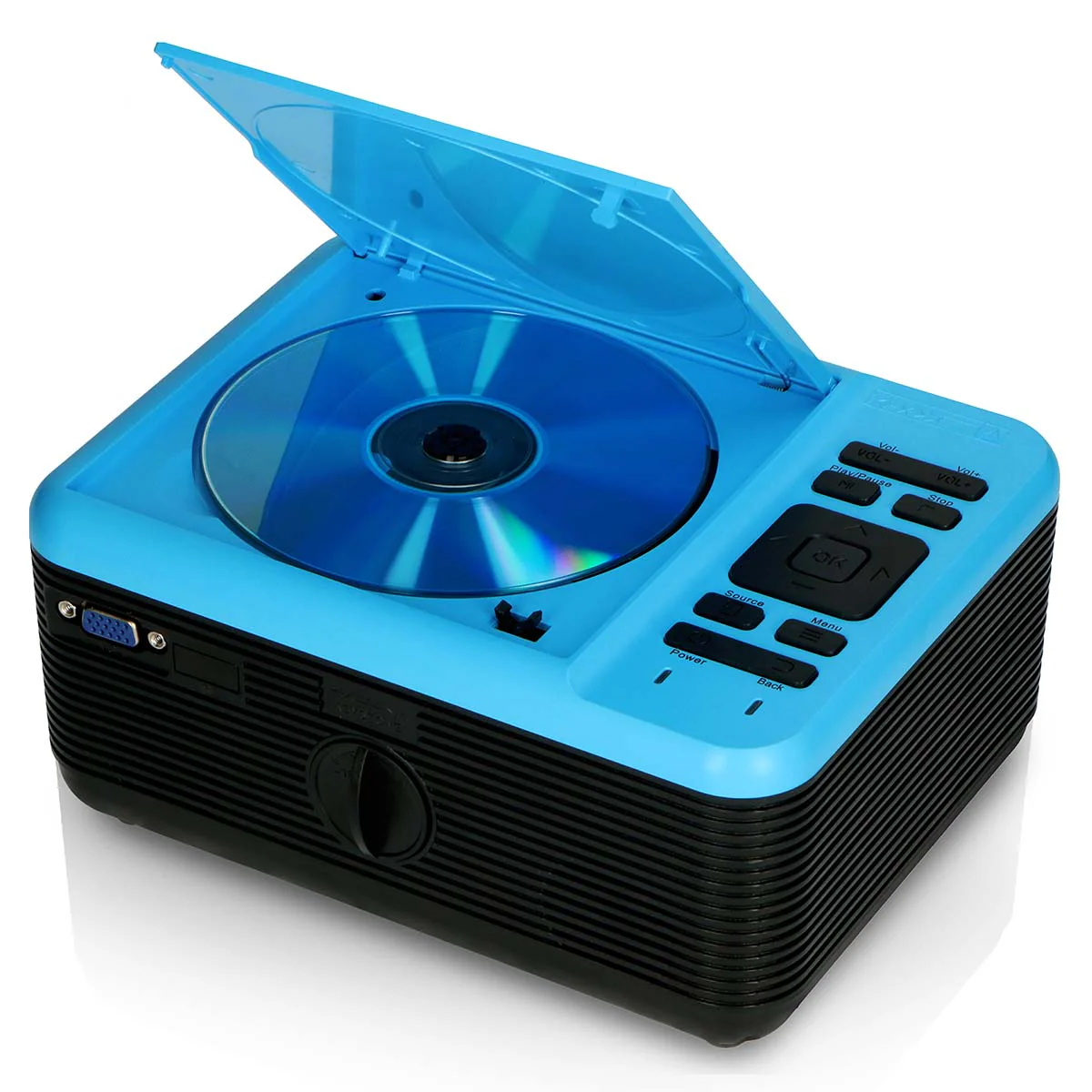 LENCO LPJ-500BU - LCD Projector met DVD speler en Bluetooth® - Blauw - Image 4