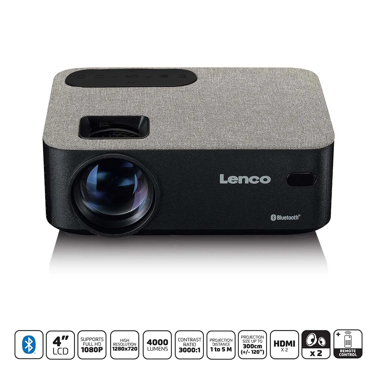 LENCO LPJ-700BKGY - LCD projector met Bluetooth® - Image 10