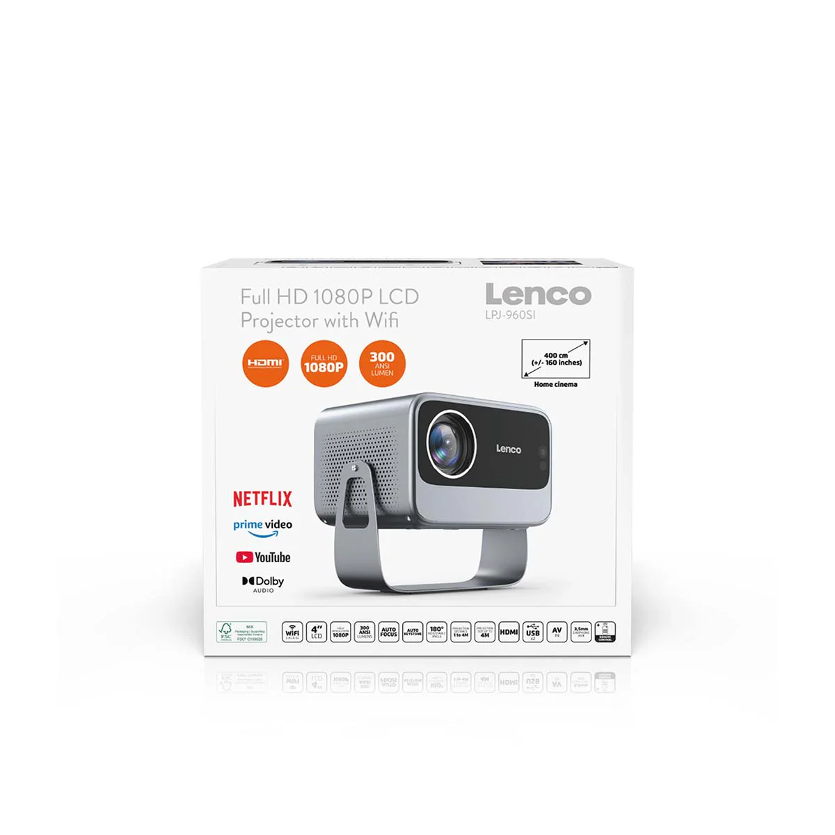 LENCO LPJ-960SI - Full HD 1080P LCD-projector met wifi - Image 12