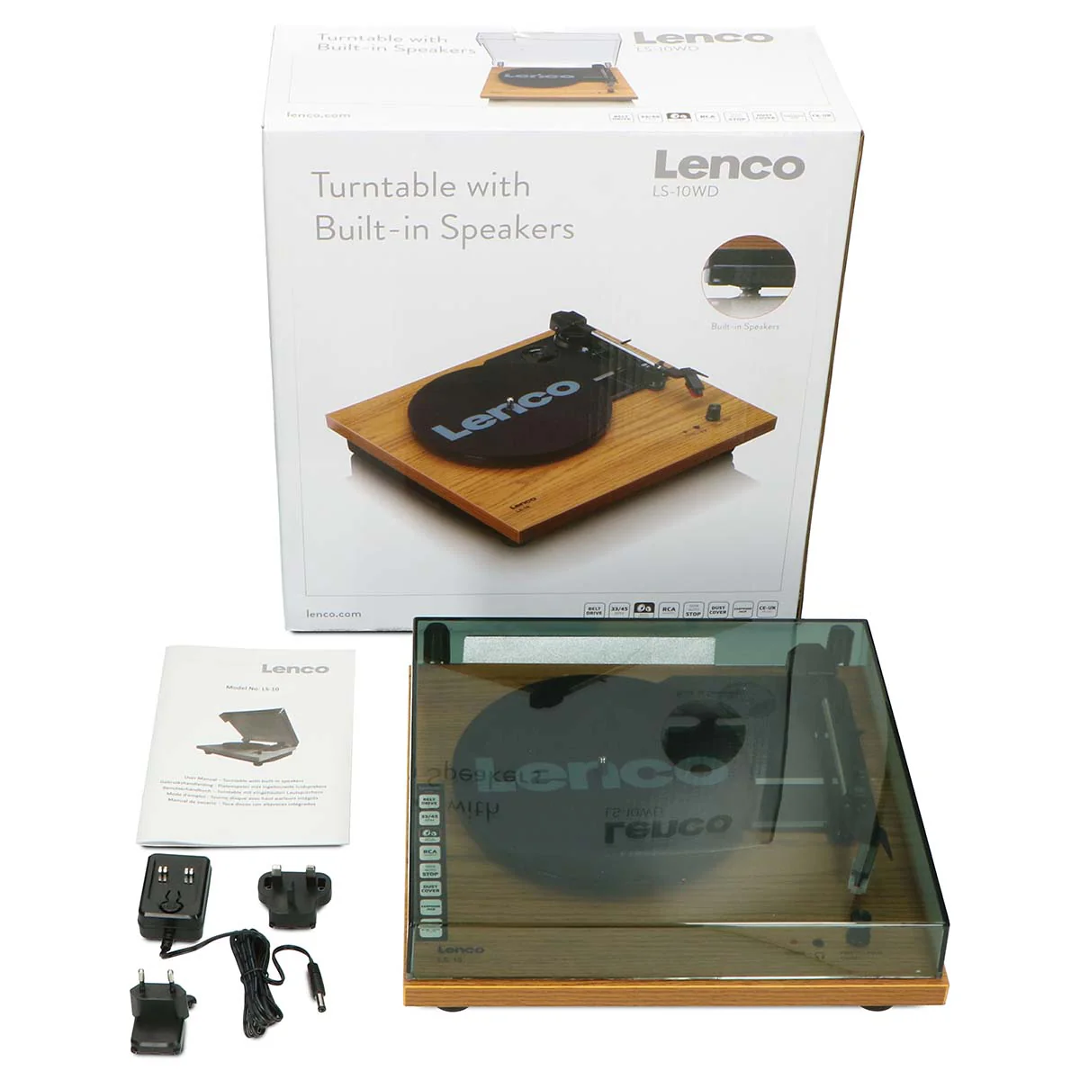 LENCO LS-10WD - Platenspeler met ingebouwde speakers - Hout - Image 15