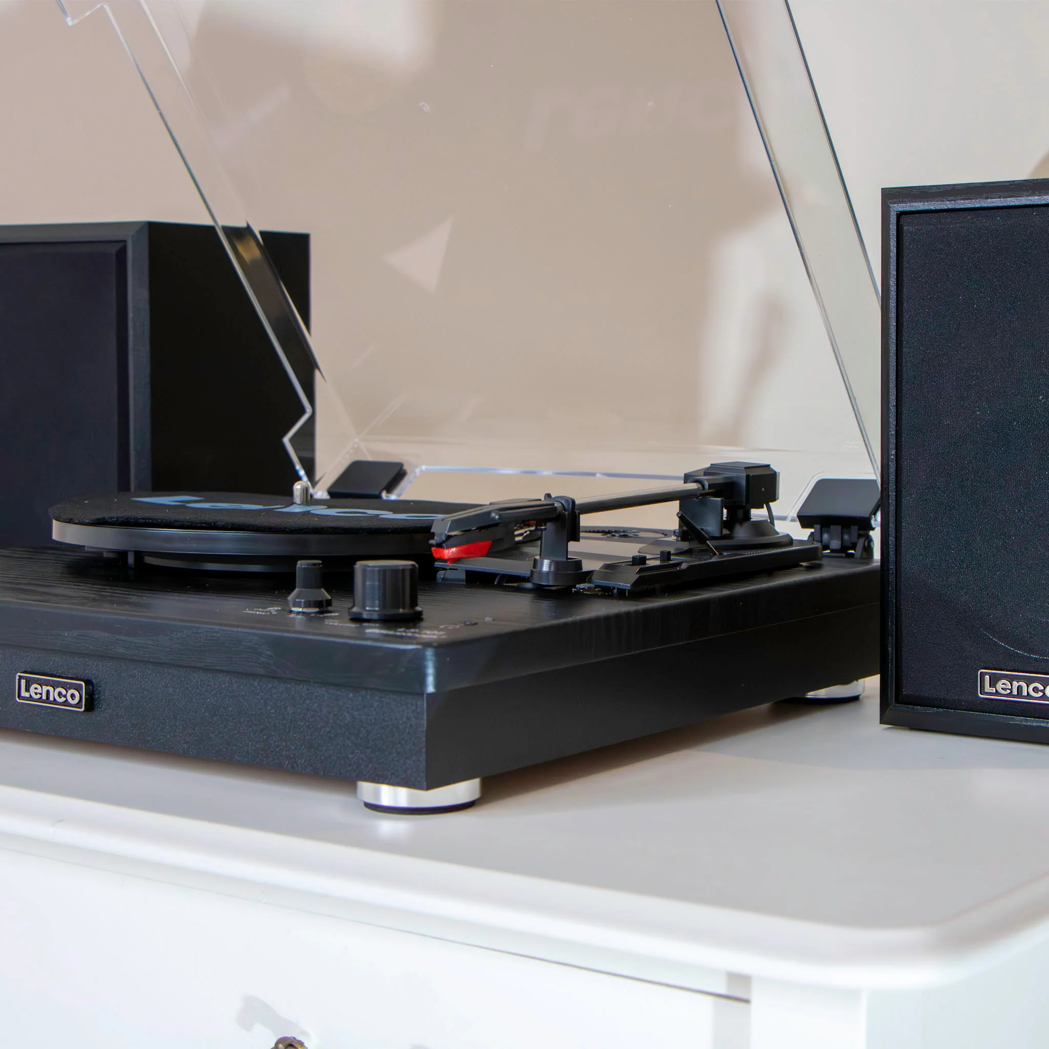 LENCO LS-100BK - Platenspeler met Bluetooth® ontvangst en twee externe speakers - Zwart - Image 13