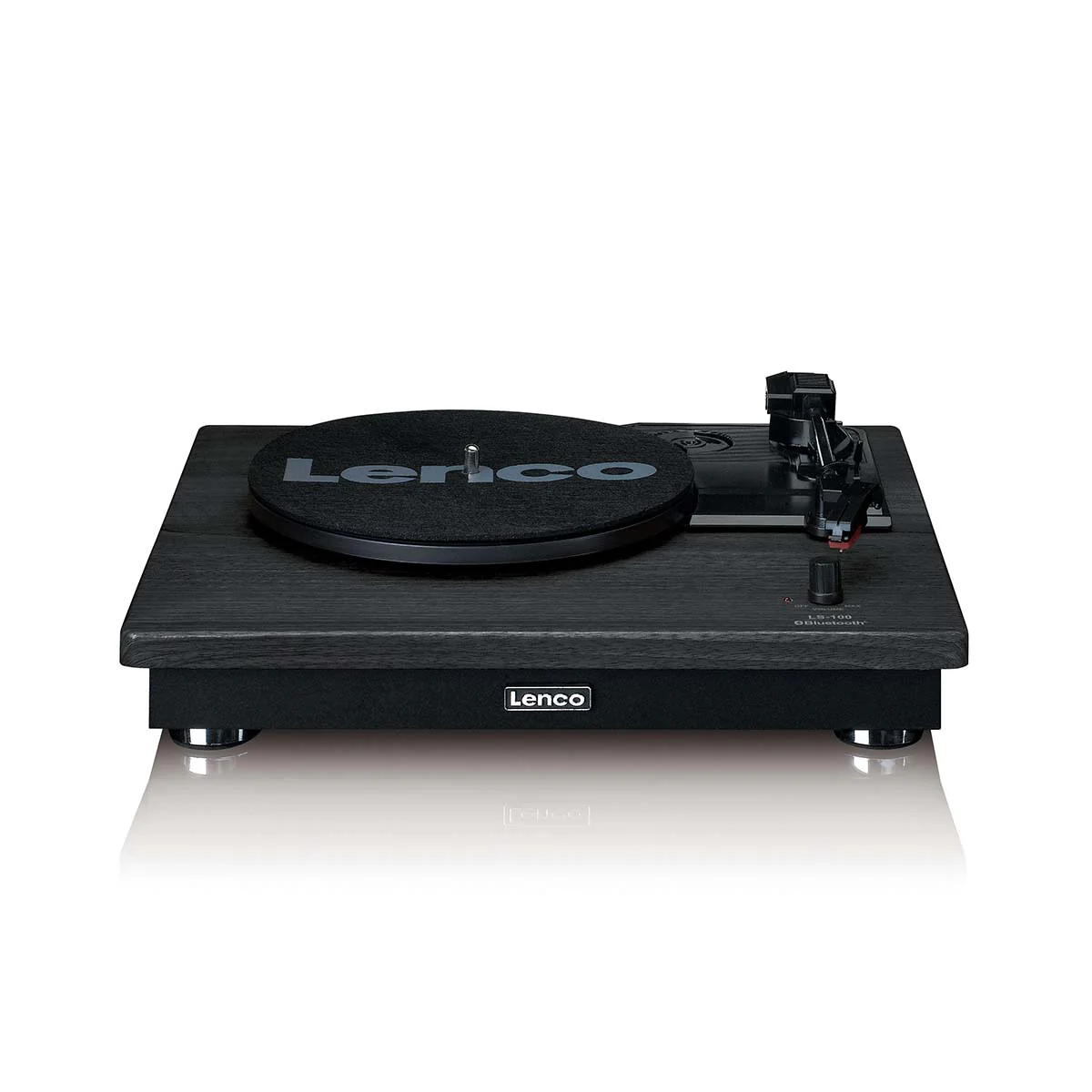 LENCO LS-100BK - Platenspeler met Bluetooth® ontvangst en twee externe speakers - Zwart - Image 2