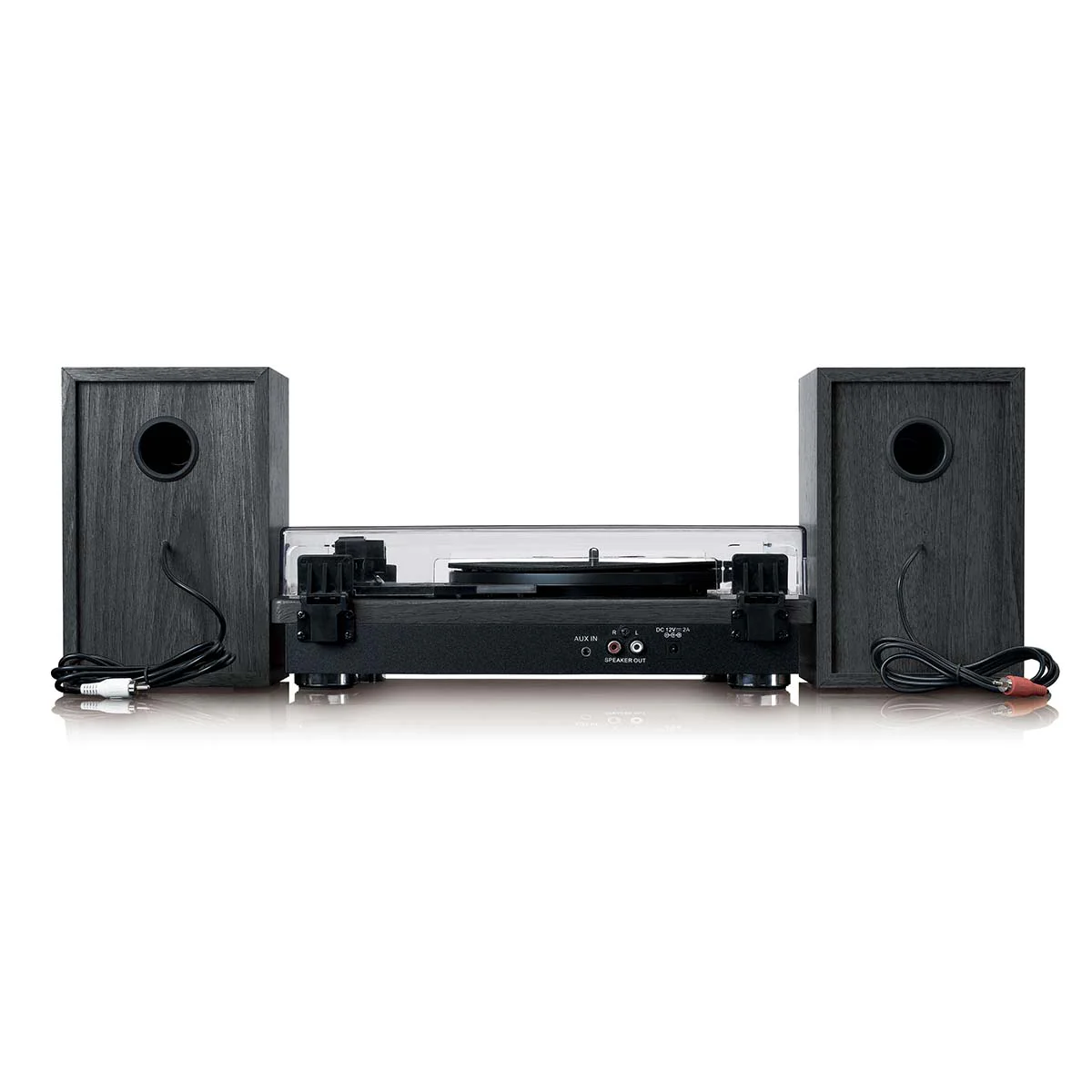 LENCO LS-100BK - Platenspeler met Bluetooth® ontvangst en twee externe speakers - Zwart - Image 4