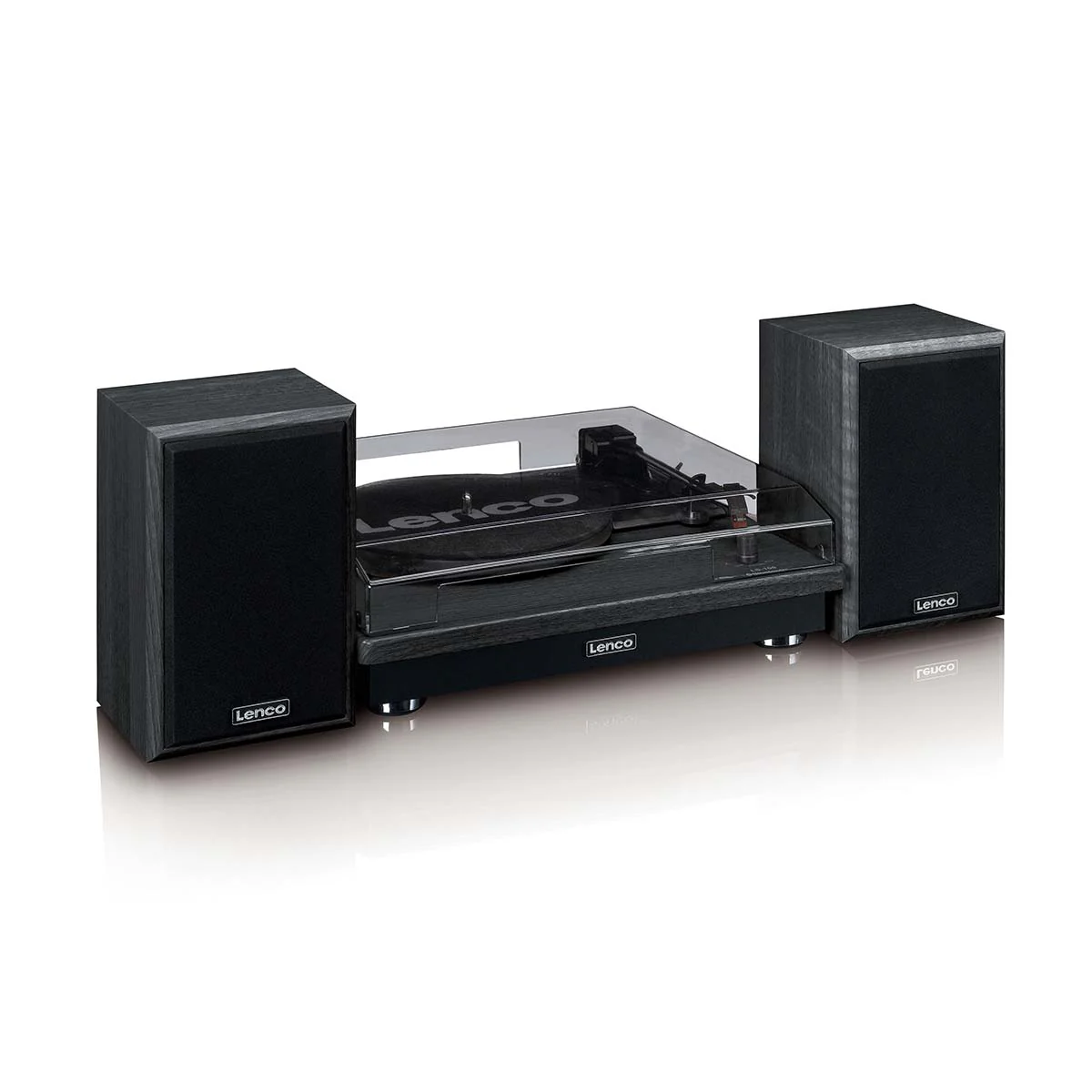 LENCO LS-100BK - Platenspeler met Bluetooth® ontvangst en twee externe speakers - Zwart - Image 7