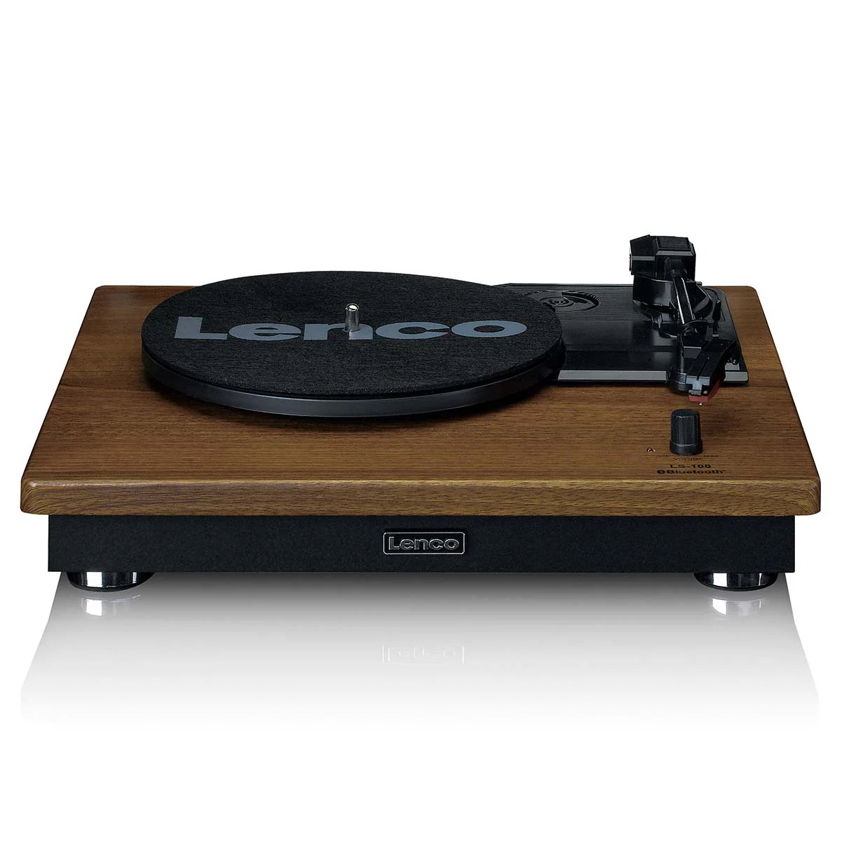 LENCO LS-100WD - Platenspeler met 2 externe speakers - Hout - Image 2