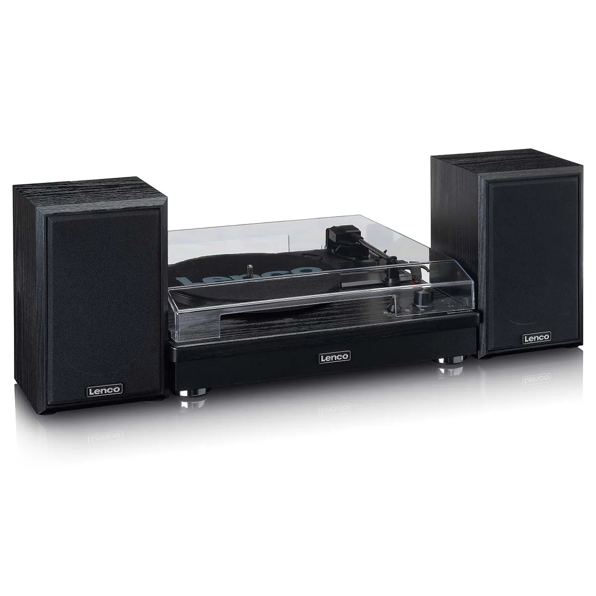 LENCO - LS-101BK - Houten platenspeler met Bluetooth®, 2 externe speakers - Image 10